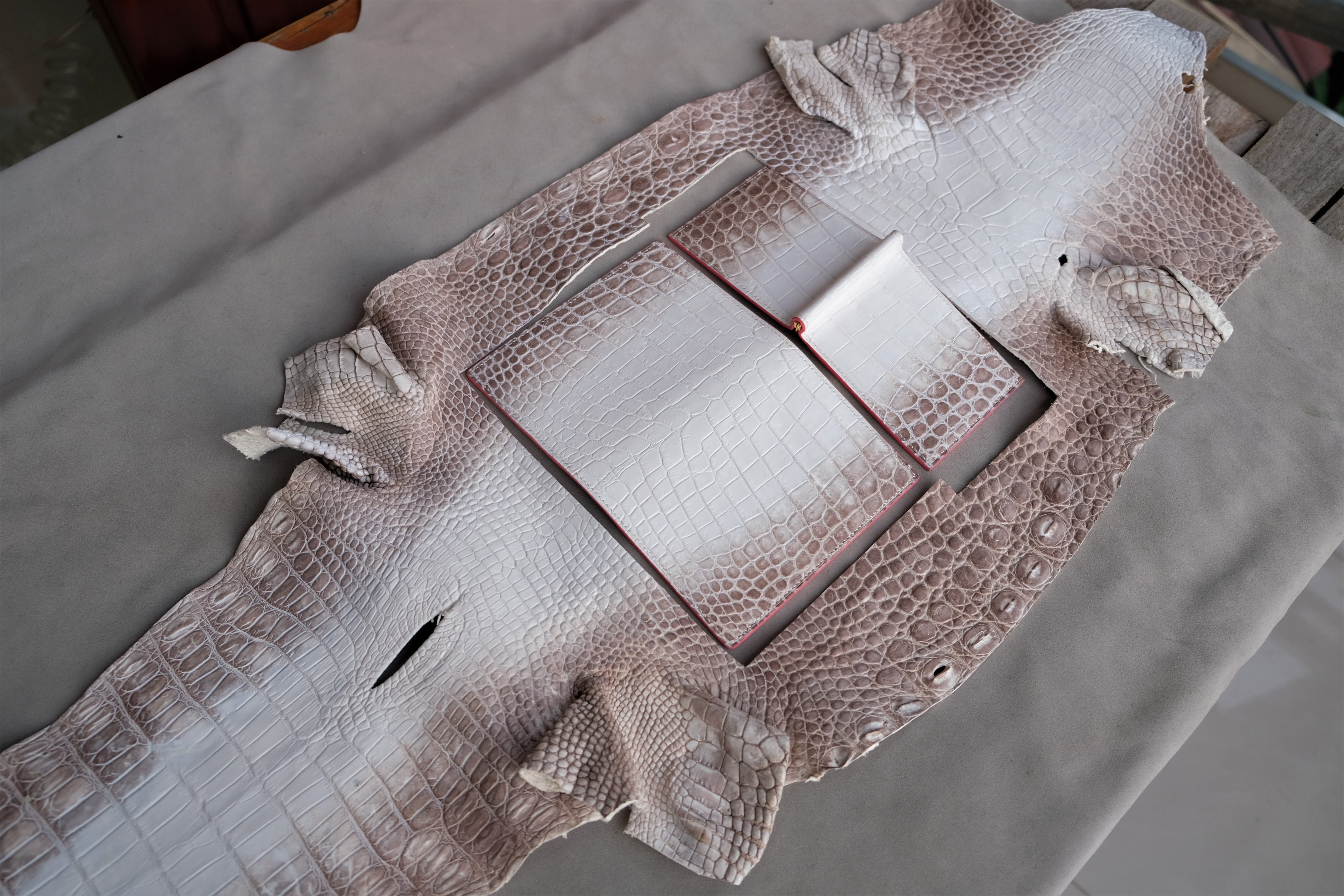 Himalayan Alligator Leather Passport Holder