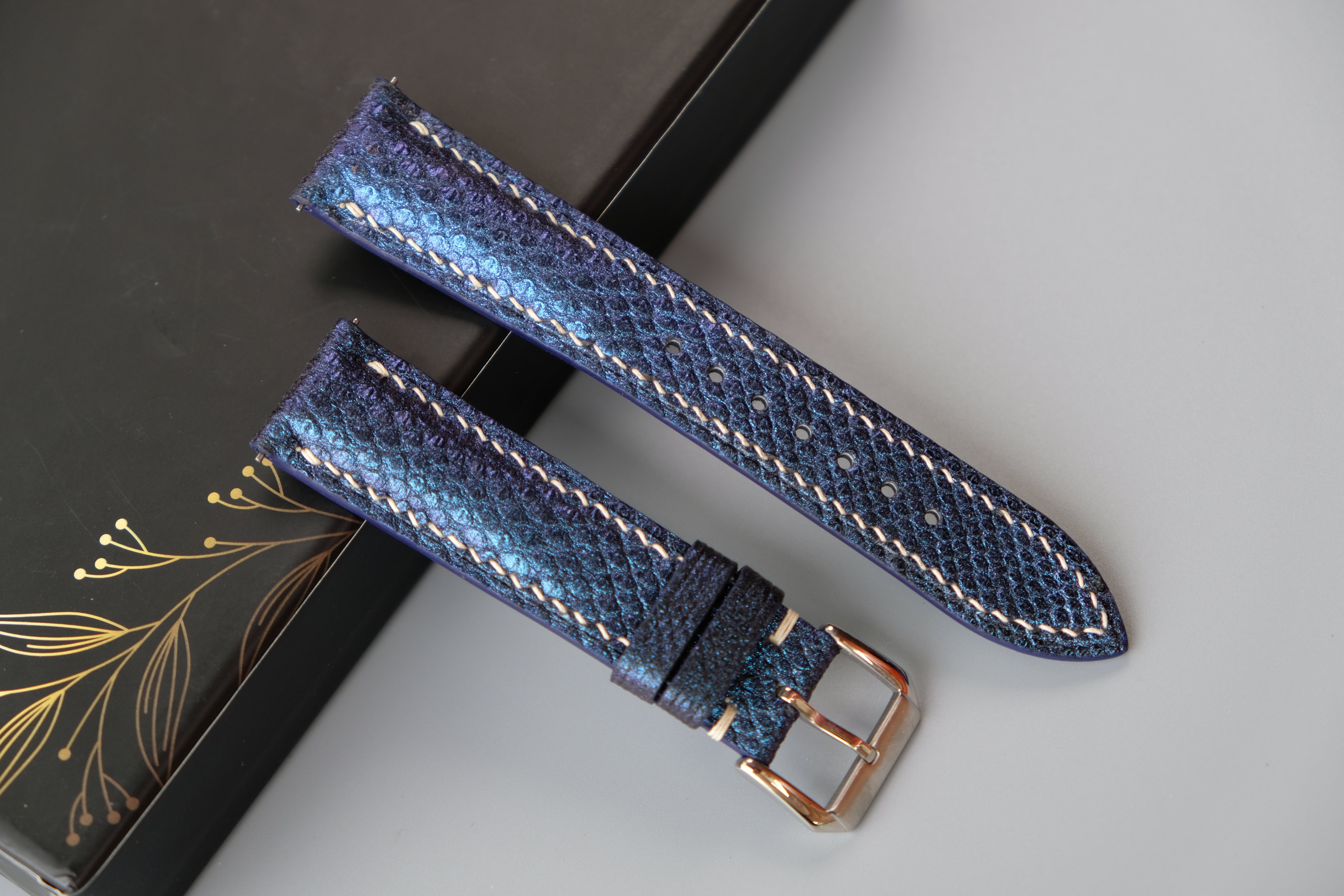 Snakeskin Leather Watch Strap
