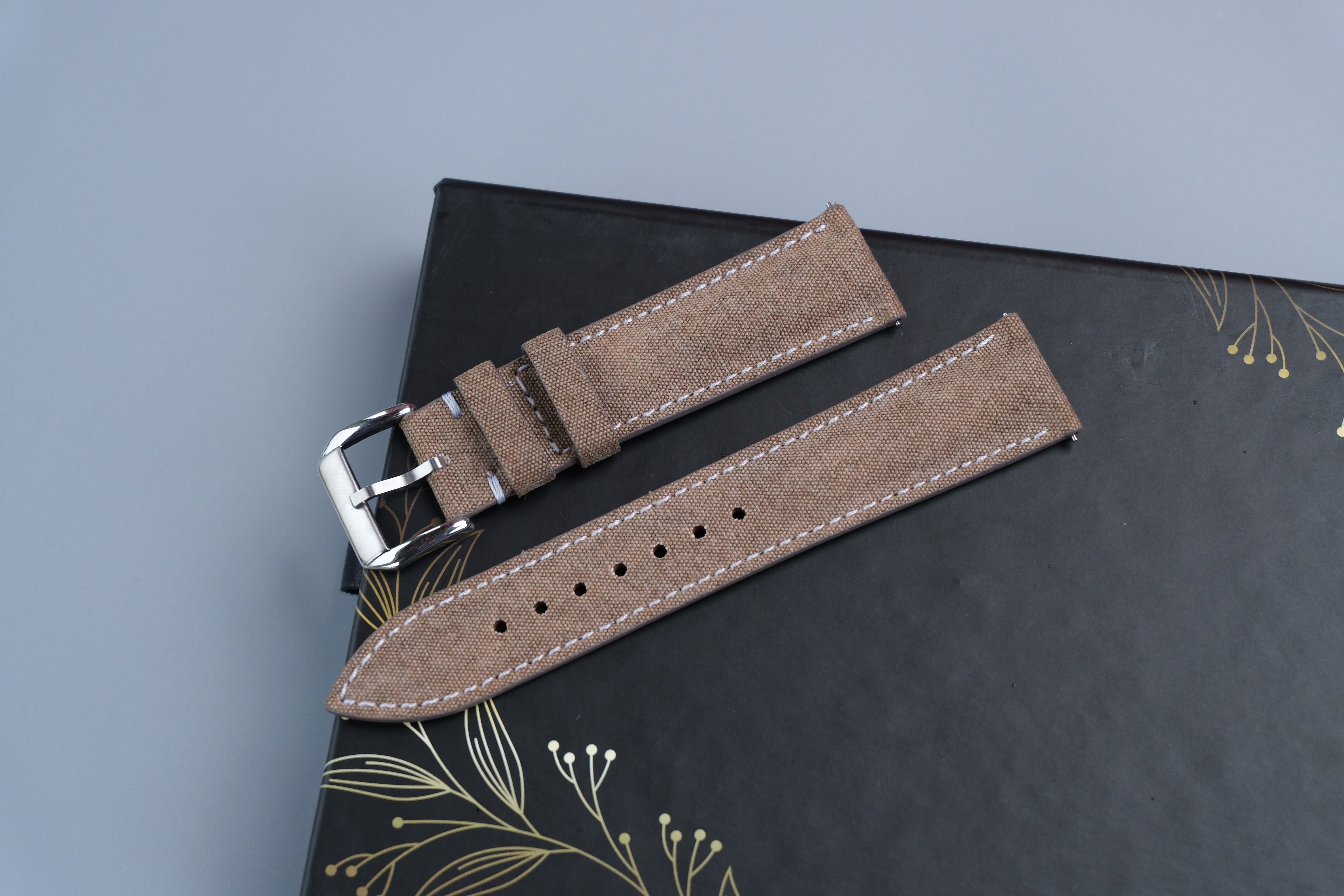 Canvas Watch Strap - Custom Size, Handmade Cotton Band 2