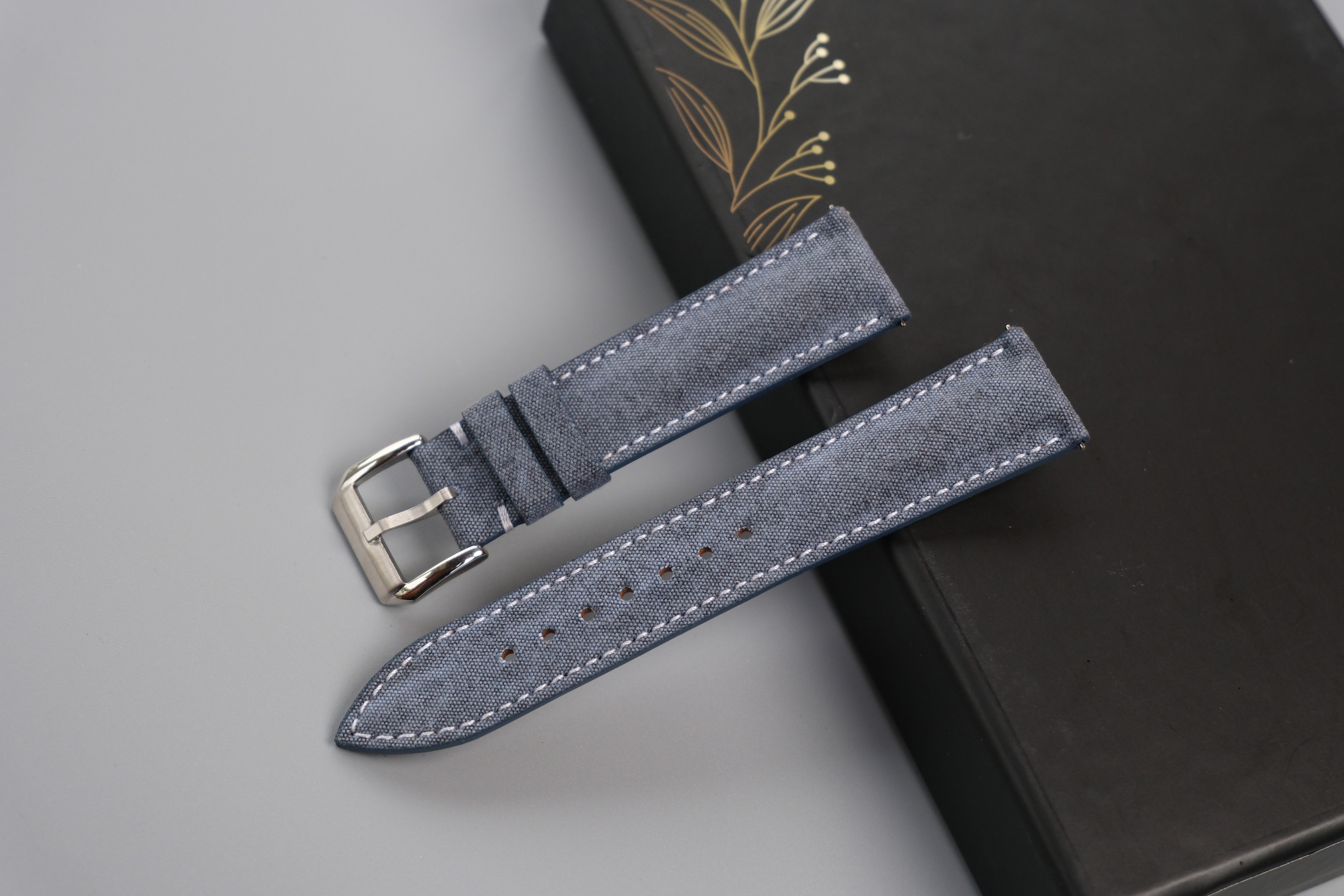 Canvas Watch Strap - Custom Size, Handmade Cotton Band (3)
