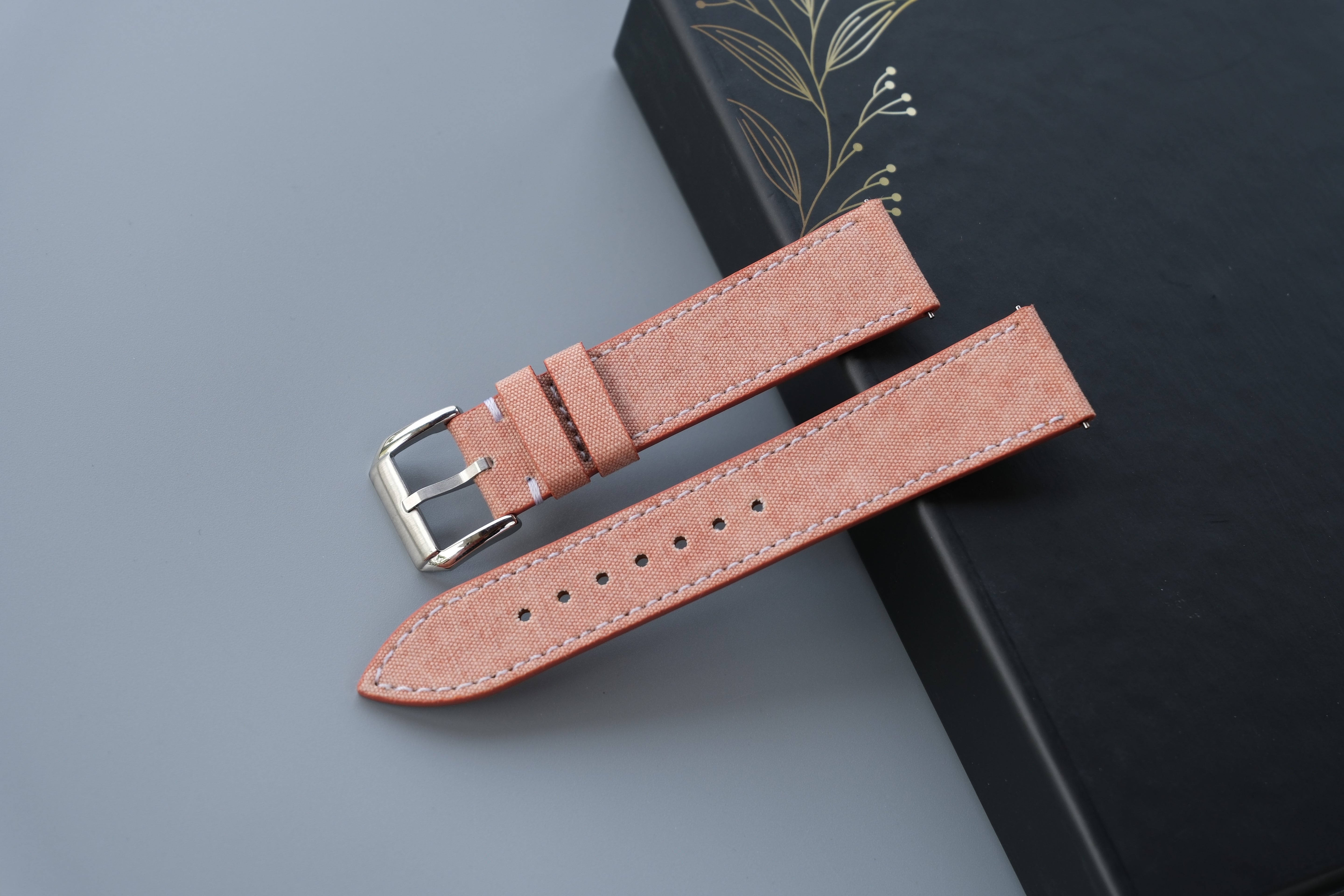 Canvas Watch Strap - Custom Size, Handmade Cotton Band (7)