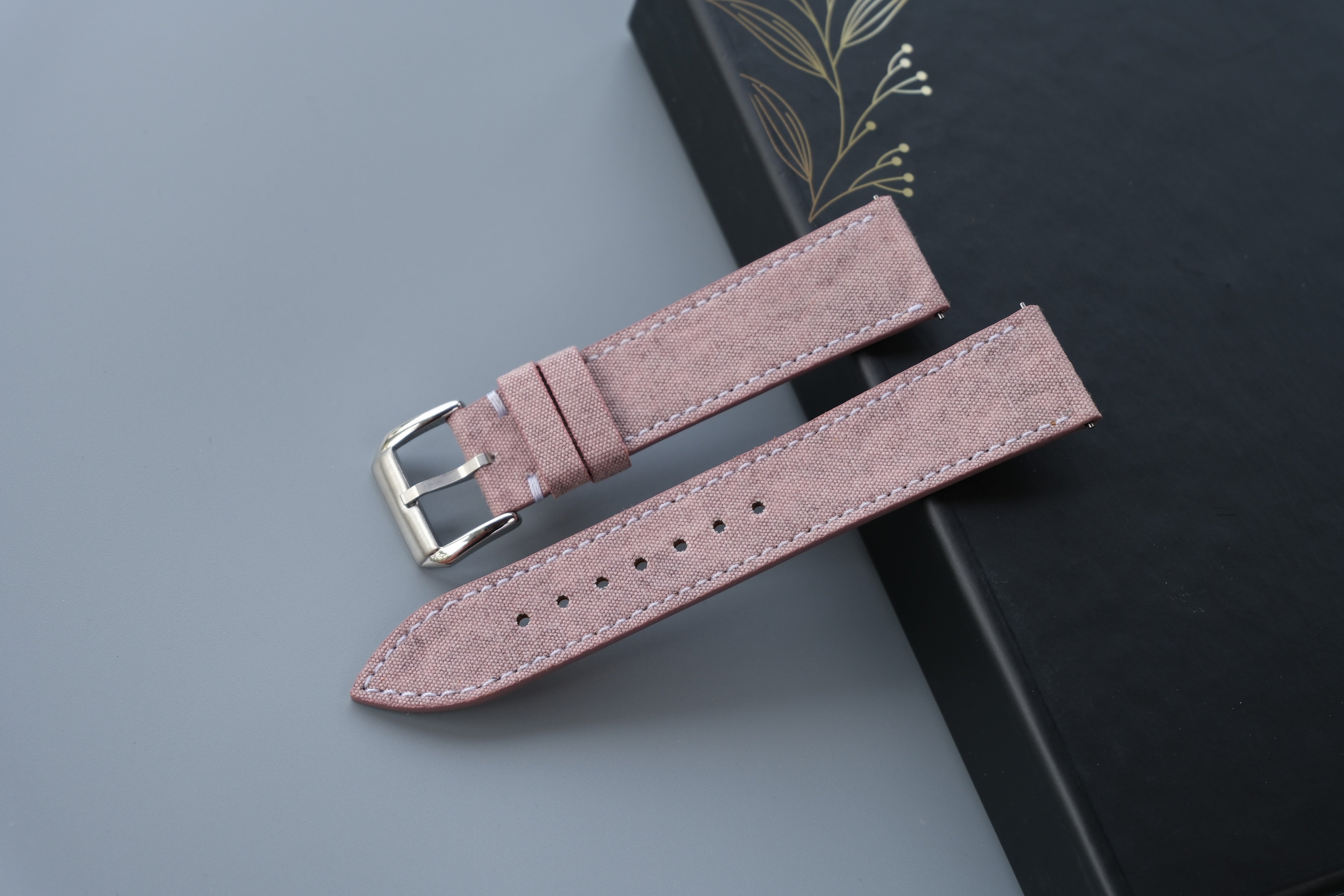 Canvas Watch Strap - Custom Size, Handmade Cotton Band (8)