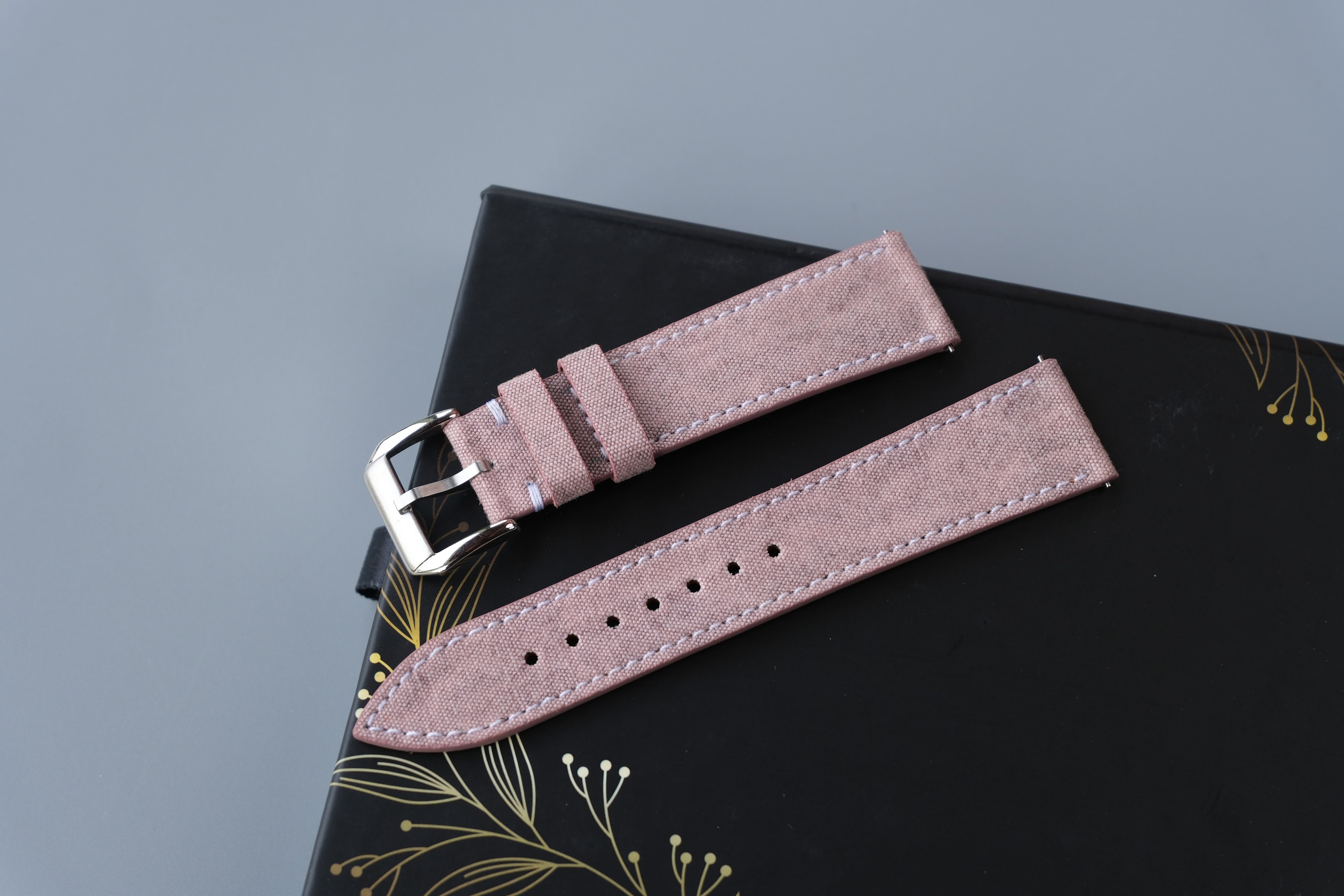 Canvas Watch Strap - Custom Size, Handmade Cotton Band (8)