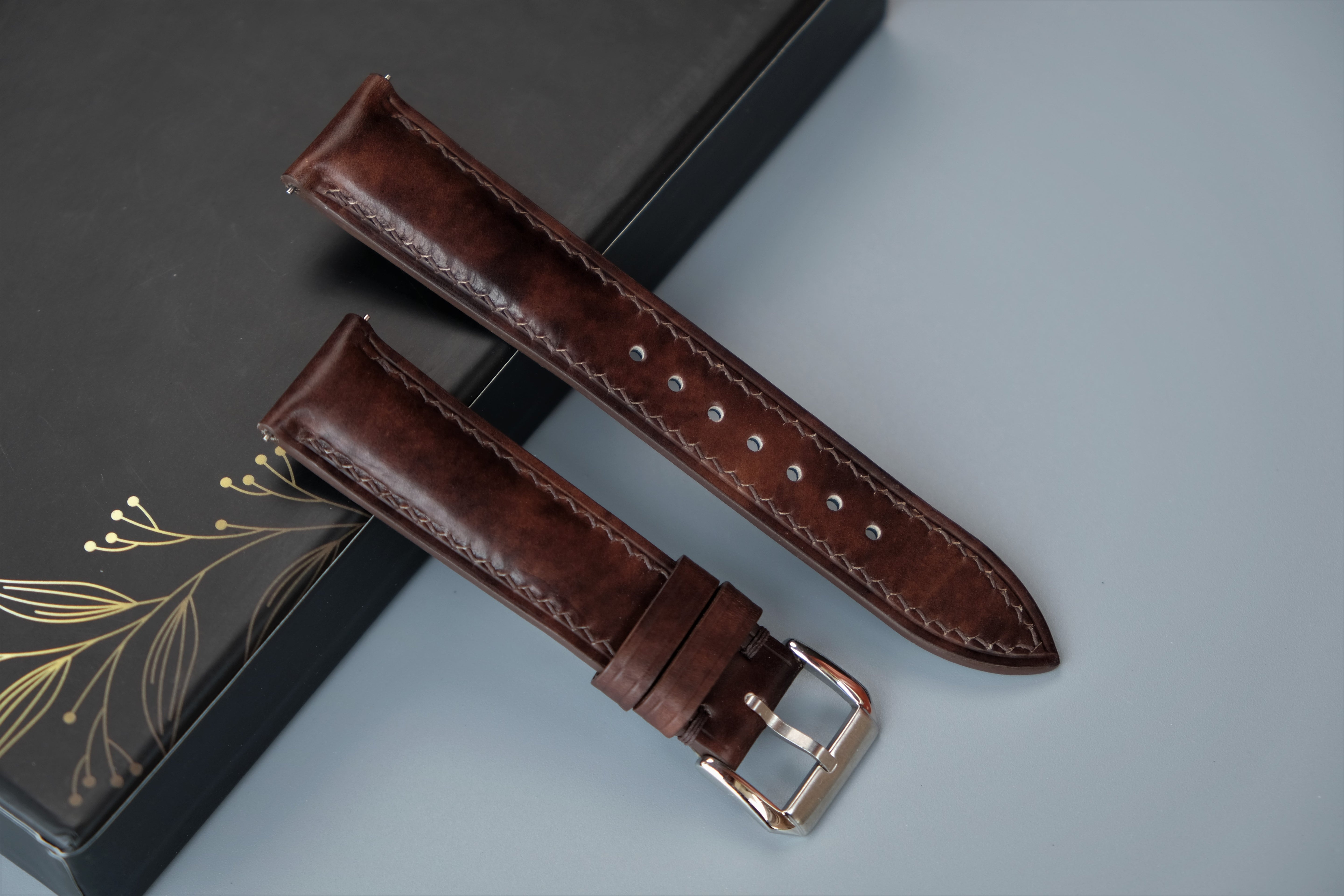 MUSEUM CALF Leather Watch Strap – Custom Sizes 10mm to 26mm