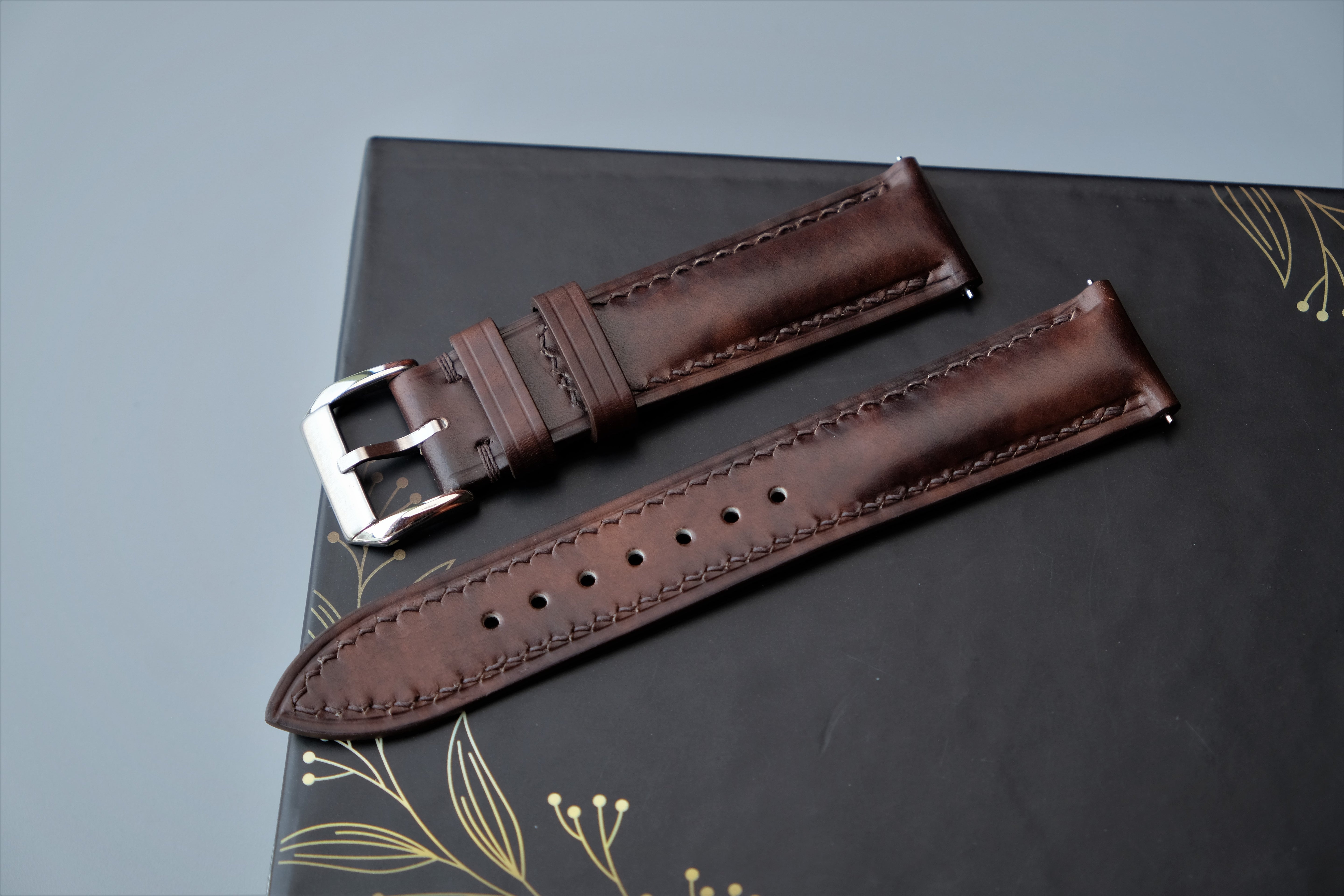 MUSEUM CALF Leather Watch Strap – Custom Sizes 10mm to 26mm