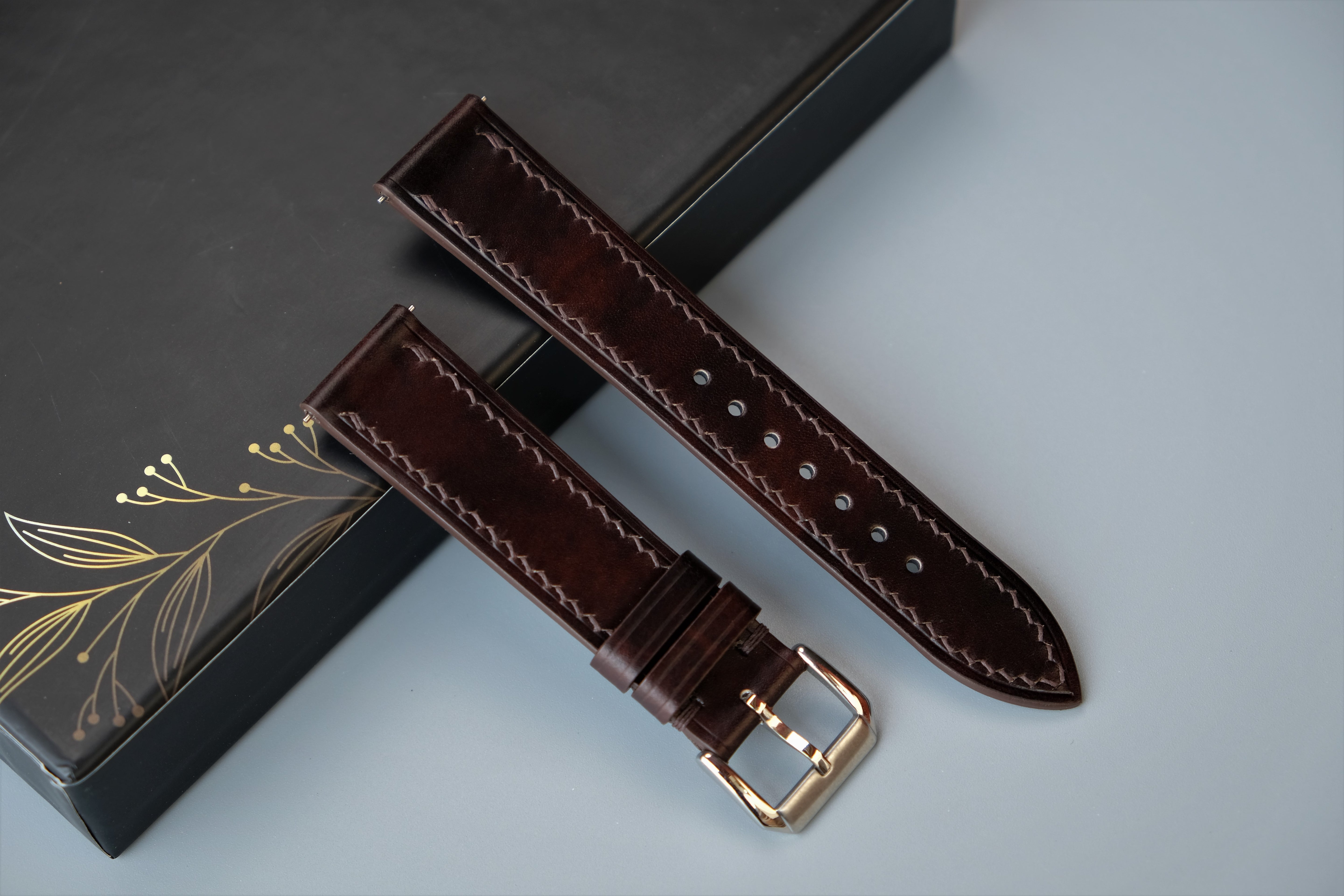 MUSEUM CALF Leather Watch Strap – Custom Sizes 10mm to 26mm