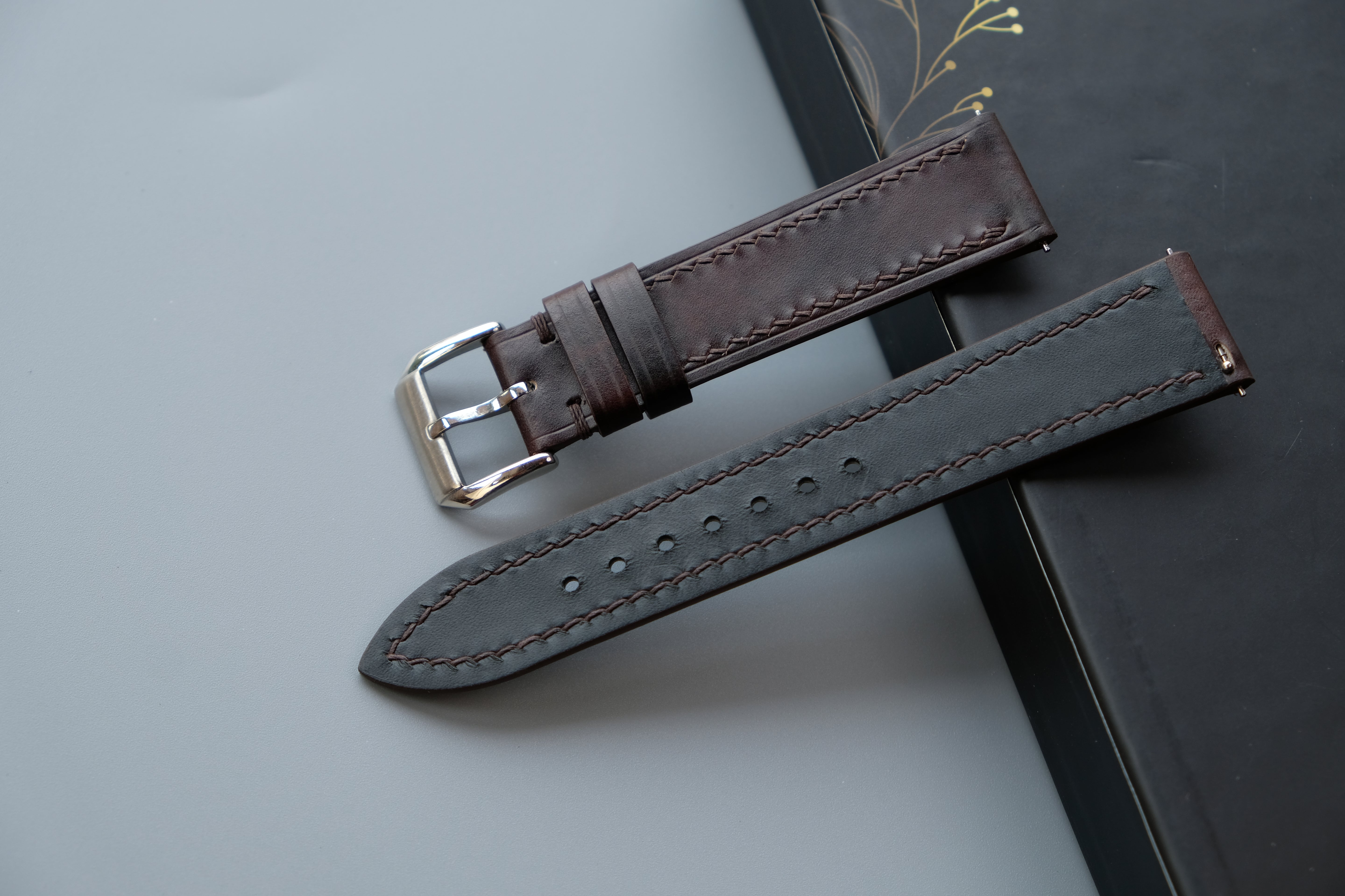 MUSEUM CALF Leather Watch Strap – Custom Sizes 10mm to 26mm