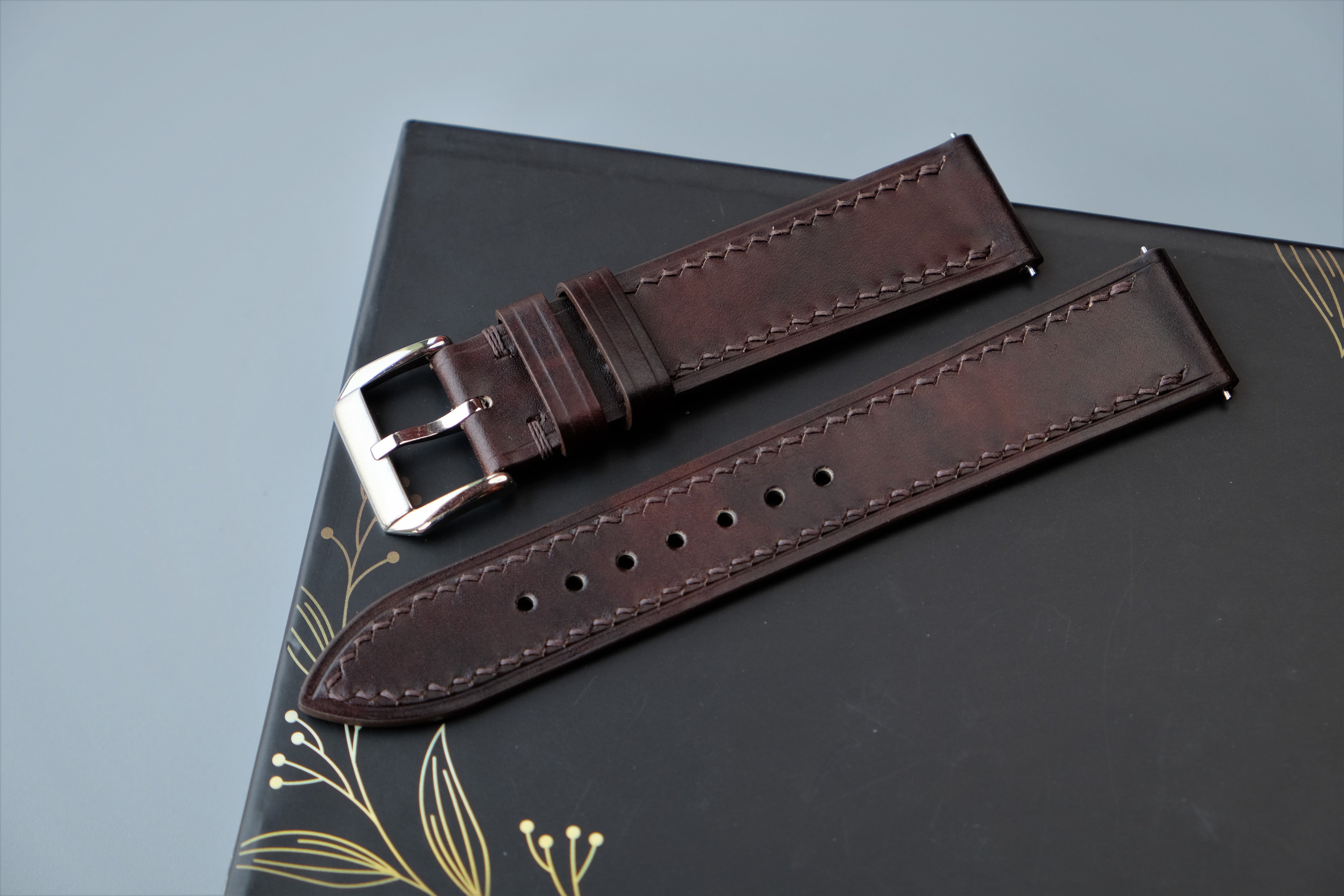 MUSEUM CALF Leather Watch Strap – Custom Sizes 10mm to 26mm