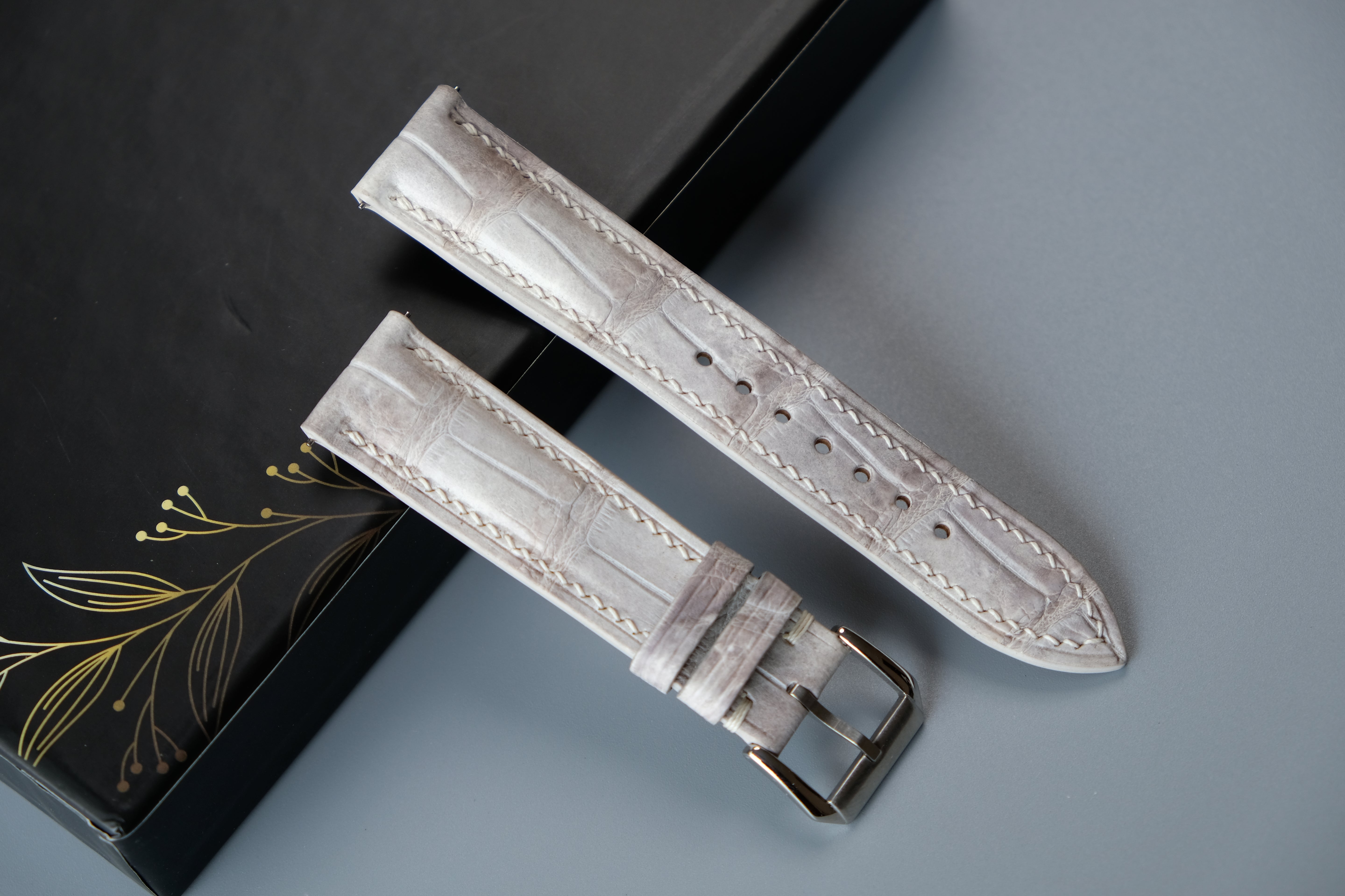 Himalaya Alligator Leather Watch Strap – Custom Sizes 10mm to 26mm