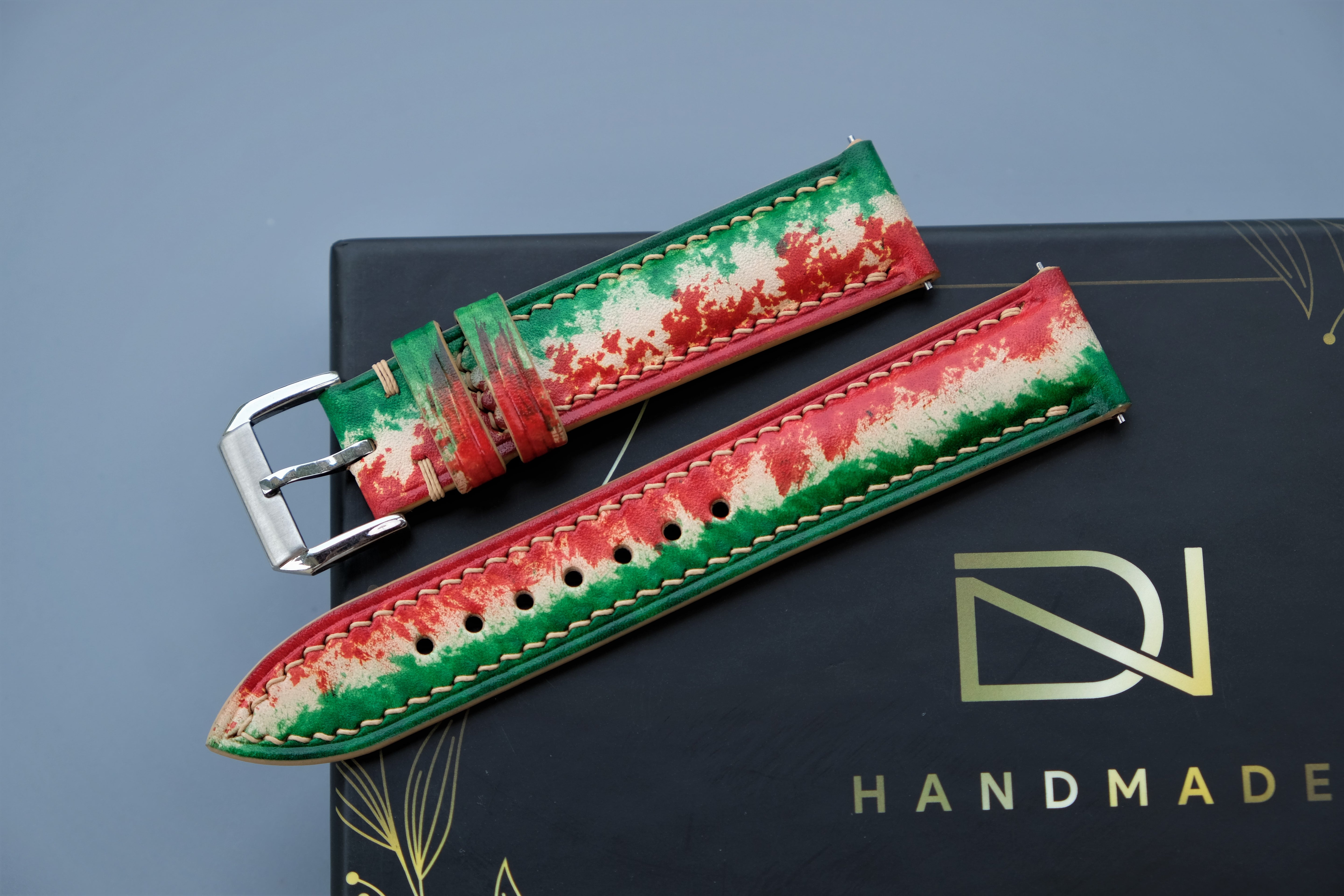 Veg-Tan Leather Watch Strap, Custom Watch Strap