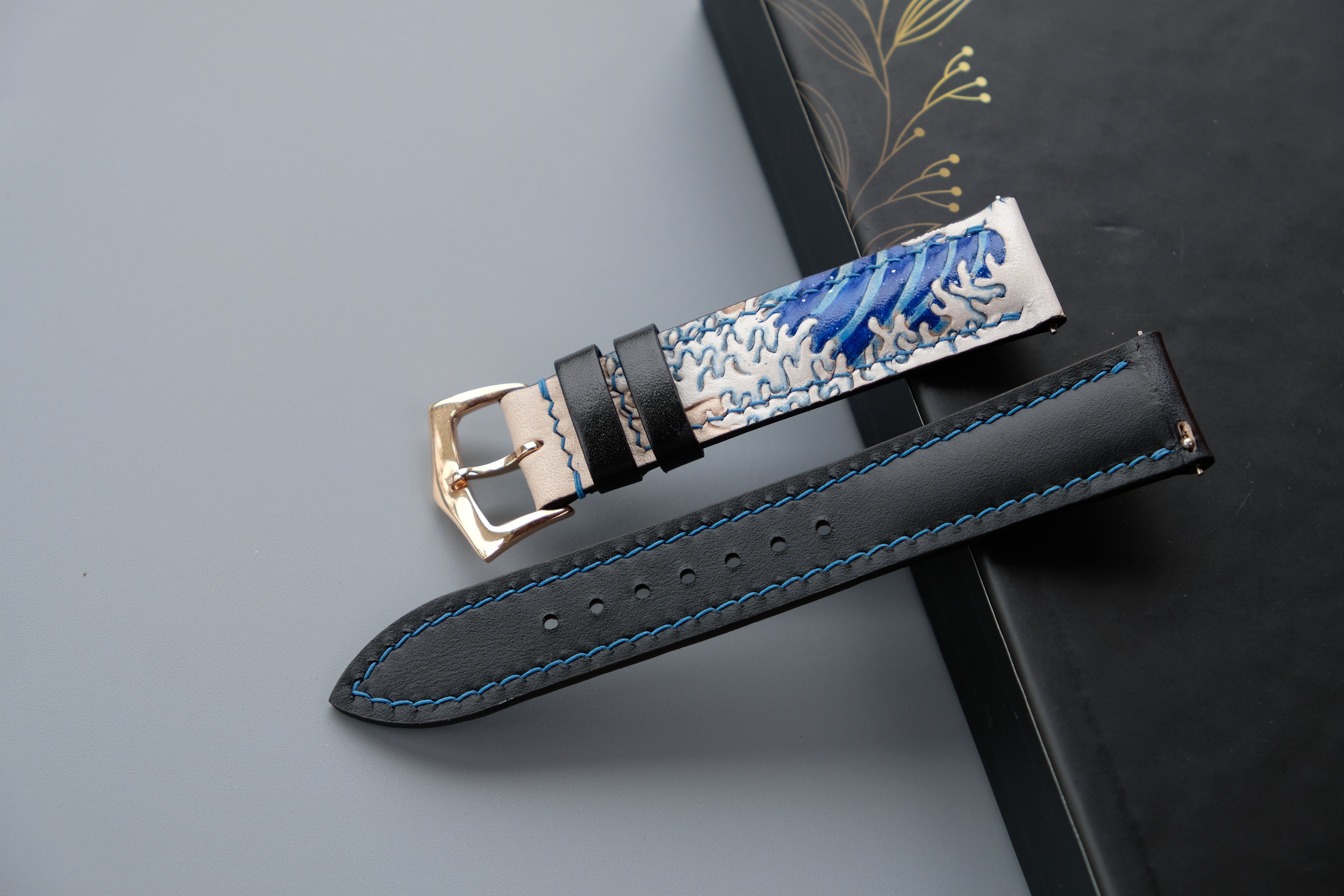 Hand Carved Watch Strap, Made to order