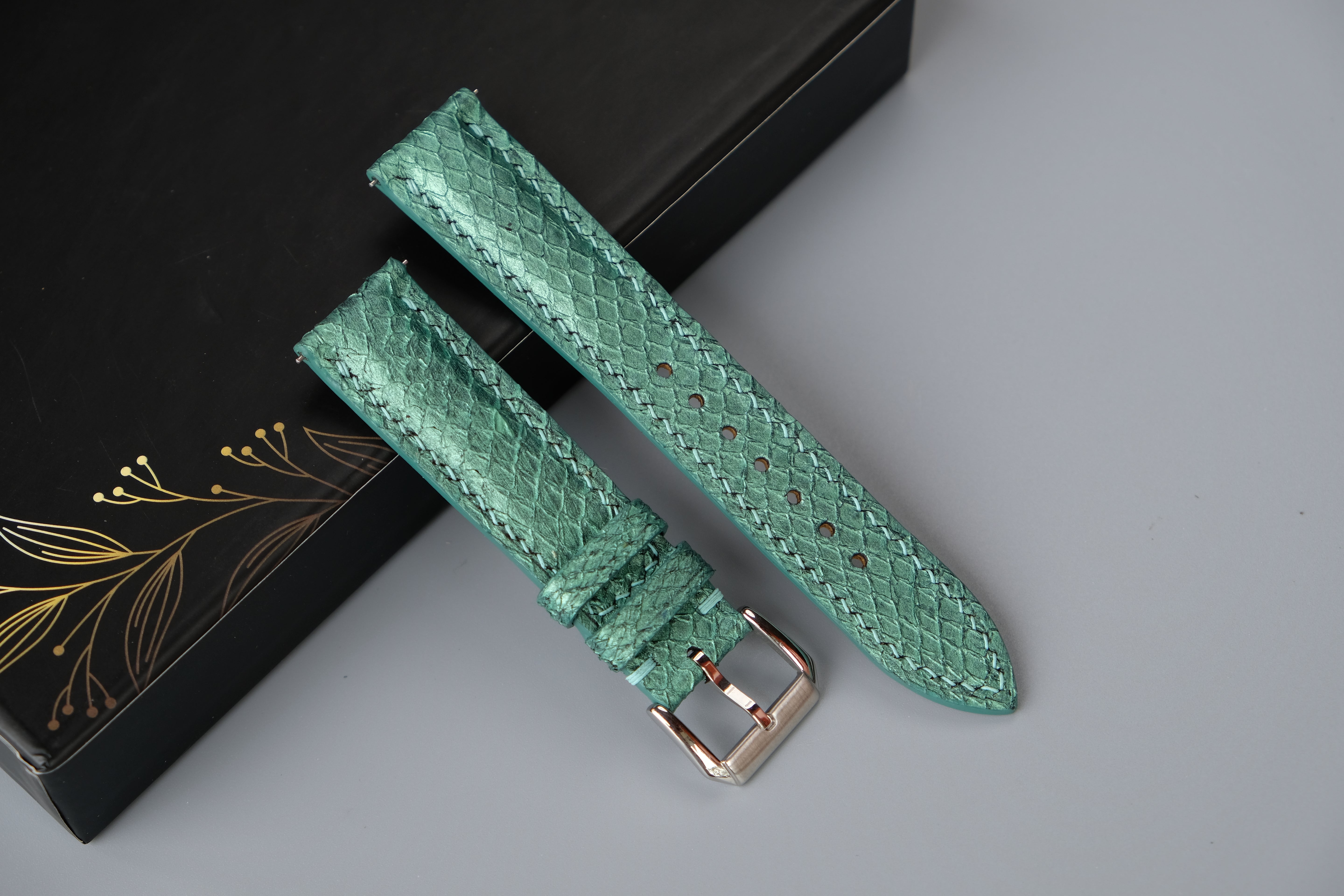 Salmon Leather Watch Strap – Custom Sizes 10mm to 26mm