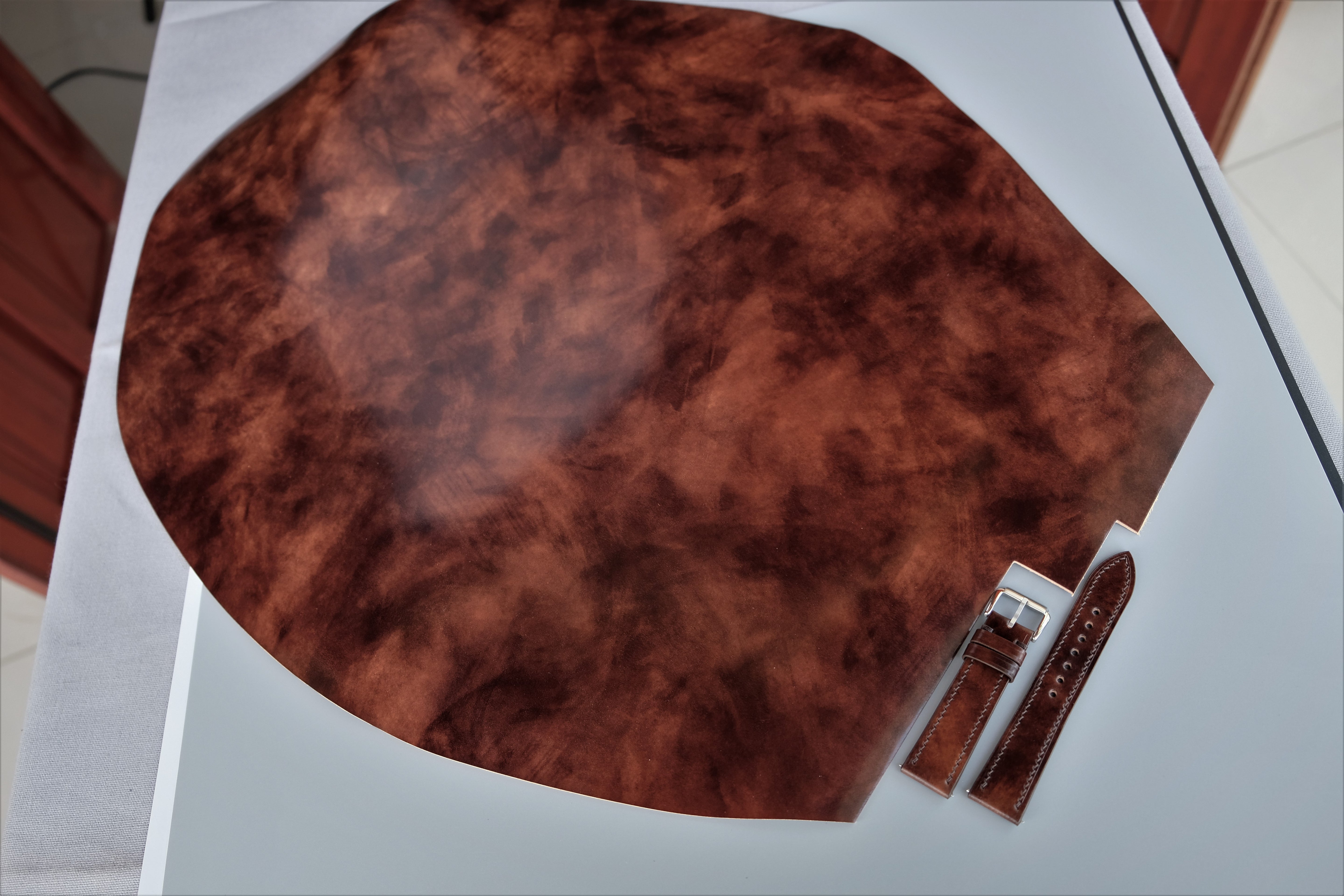 MUSEUM BROWN Rocado Shell Cordovan Watch Strap – Custom Sizes 10mm to 26mm