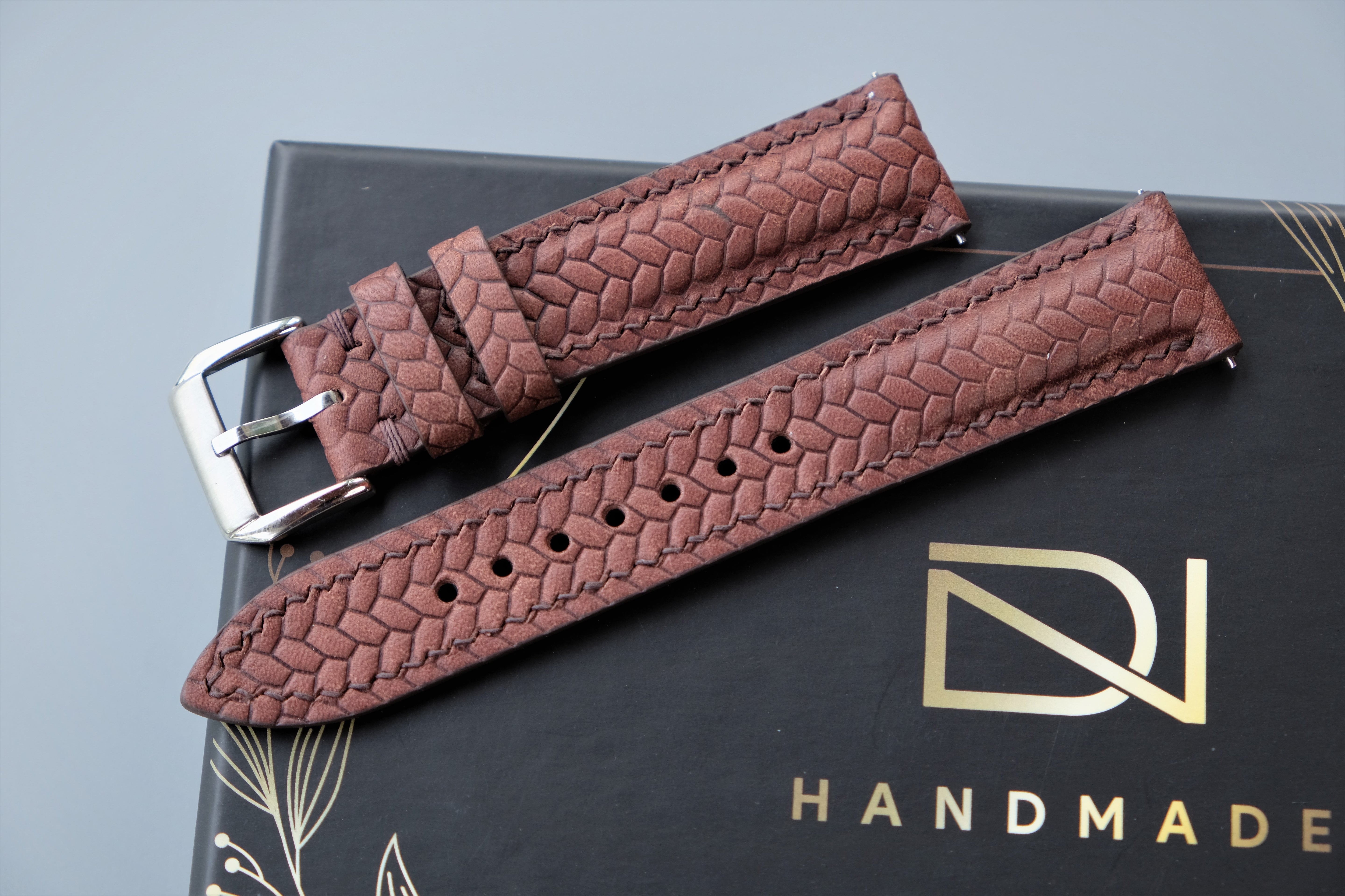 Brown Maya Leather Watch Strap – Custom Sizes 10mm to 26mm