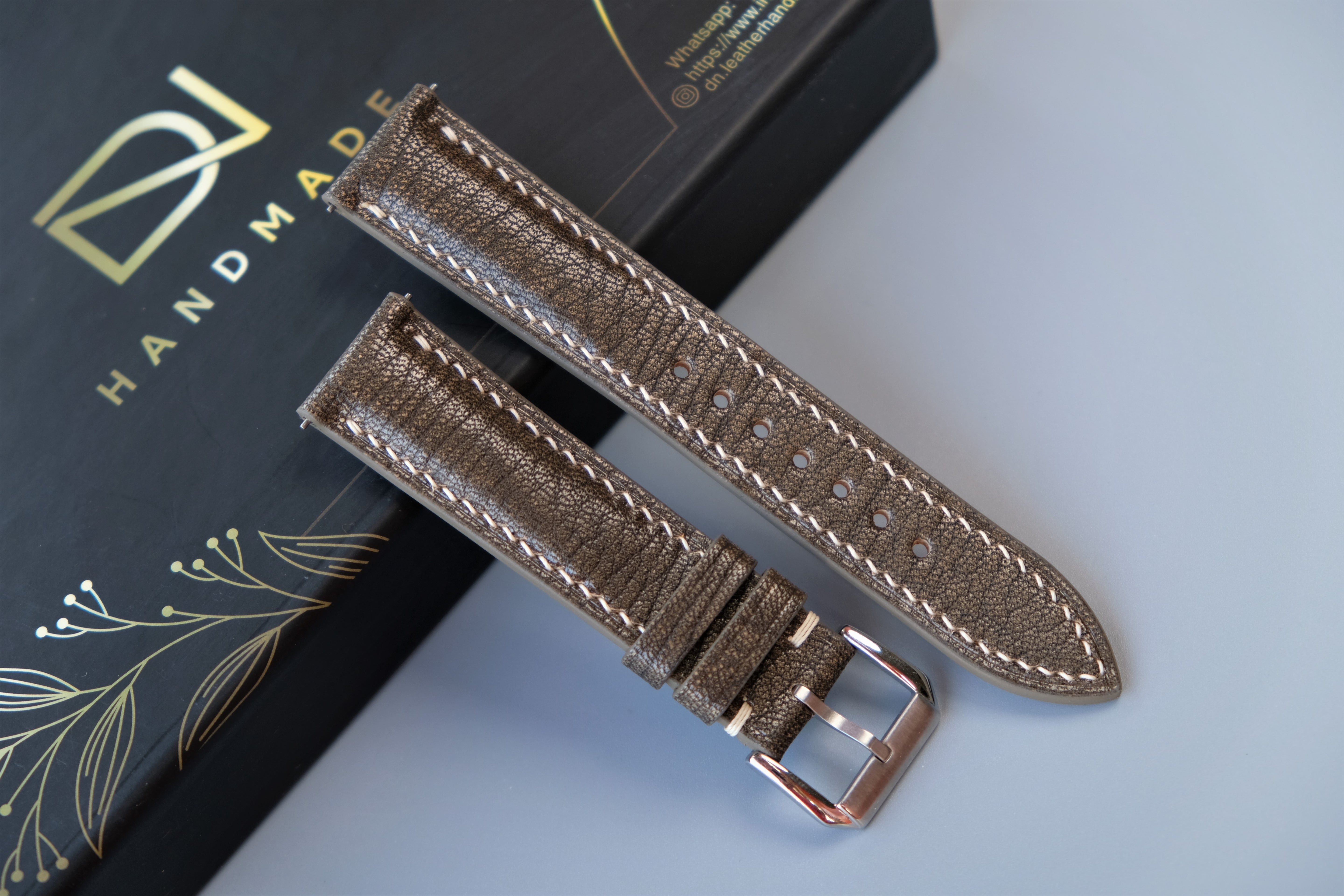 FOSSIL Alran PATNAT Goat Leather Watch Strap – Custom Sizes 10mm to 26mm