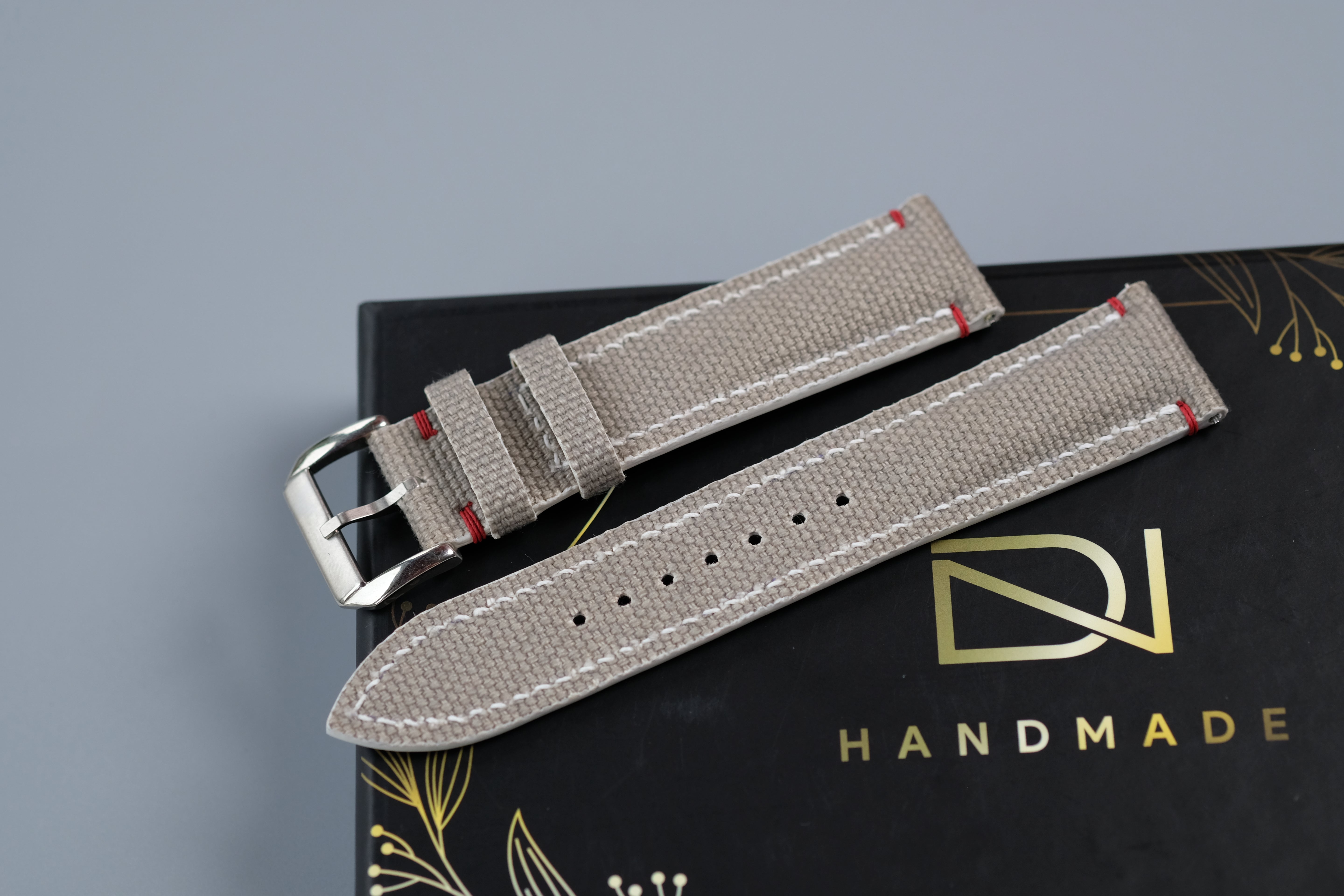 Gray Canvas Watch Strap