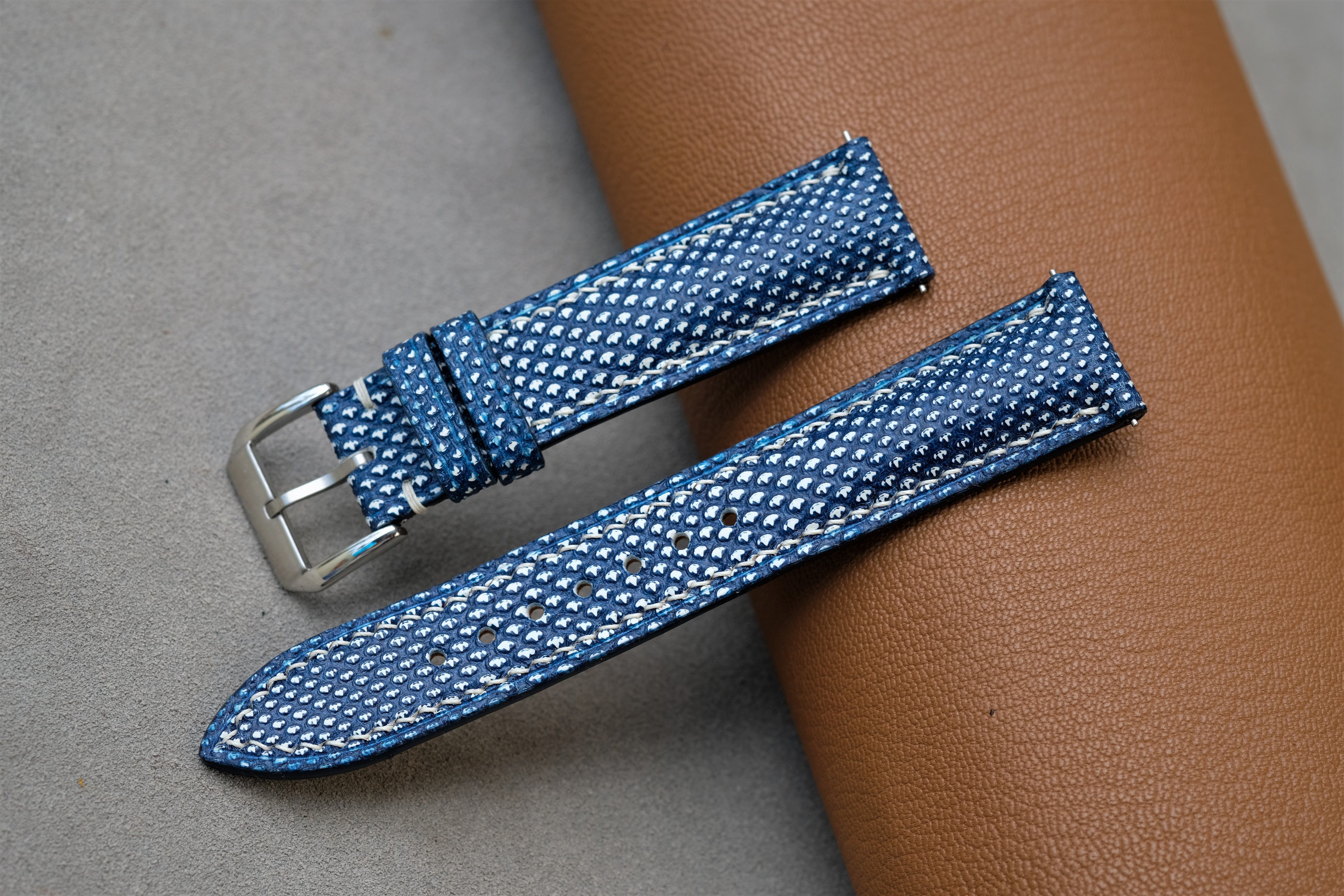 Snakeskin Leather Watch Strap
