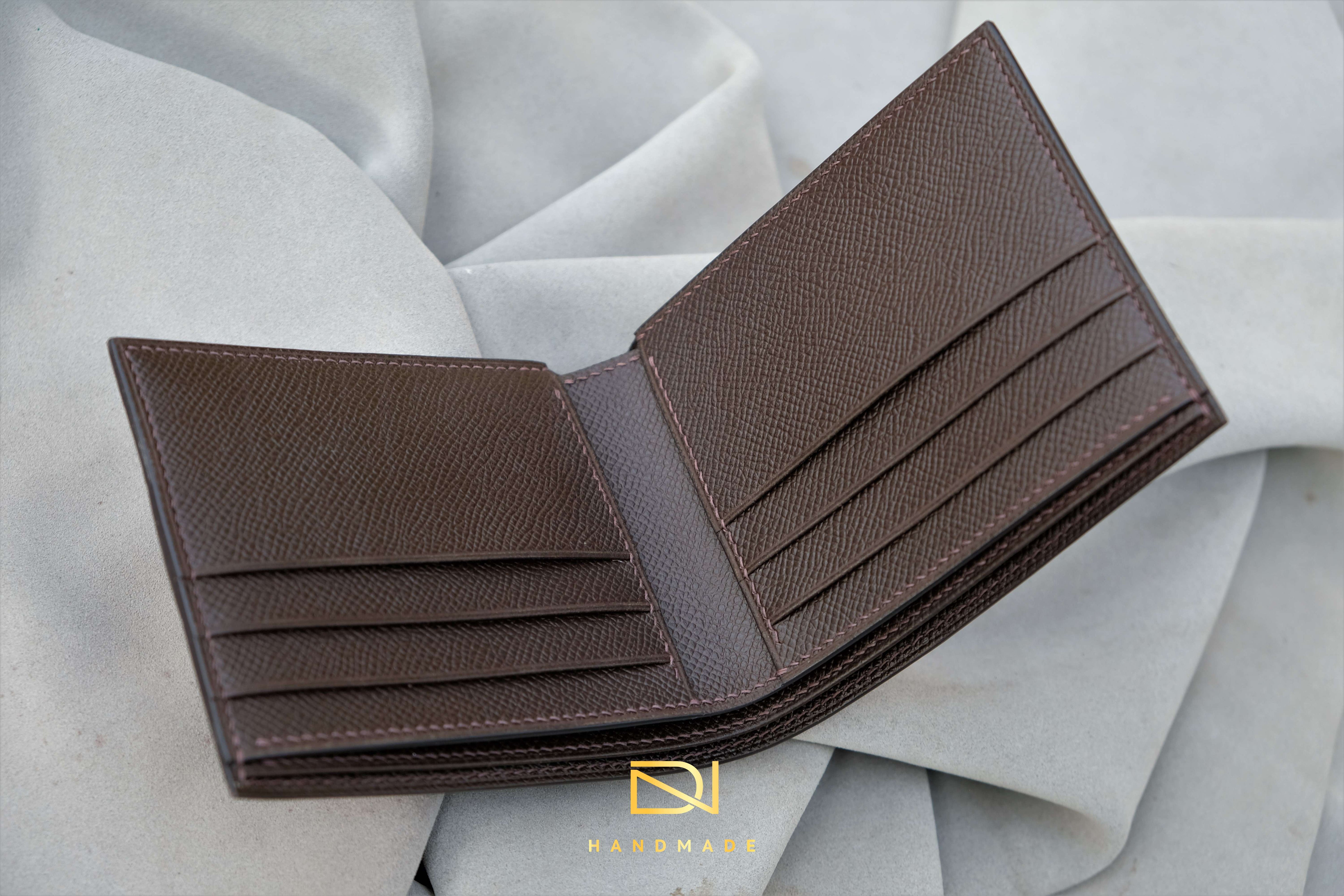 Made-to-Order Brown Ostrich Leather Wallet