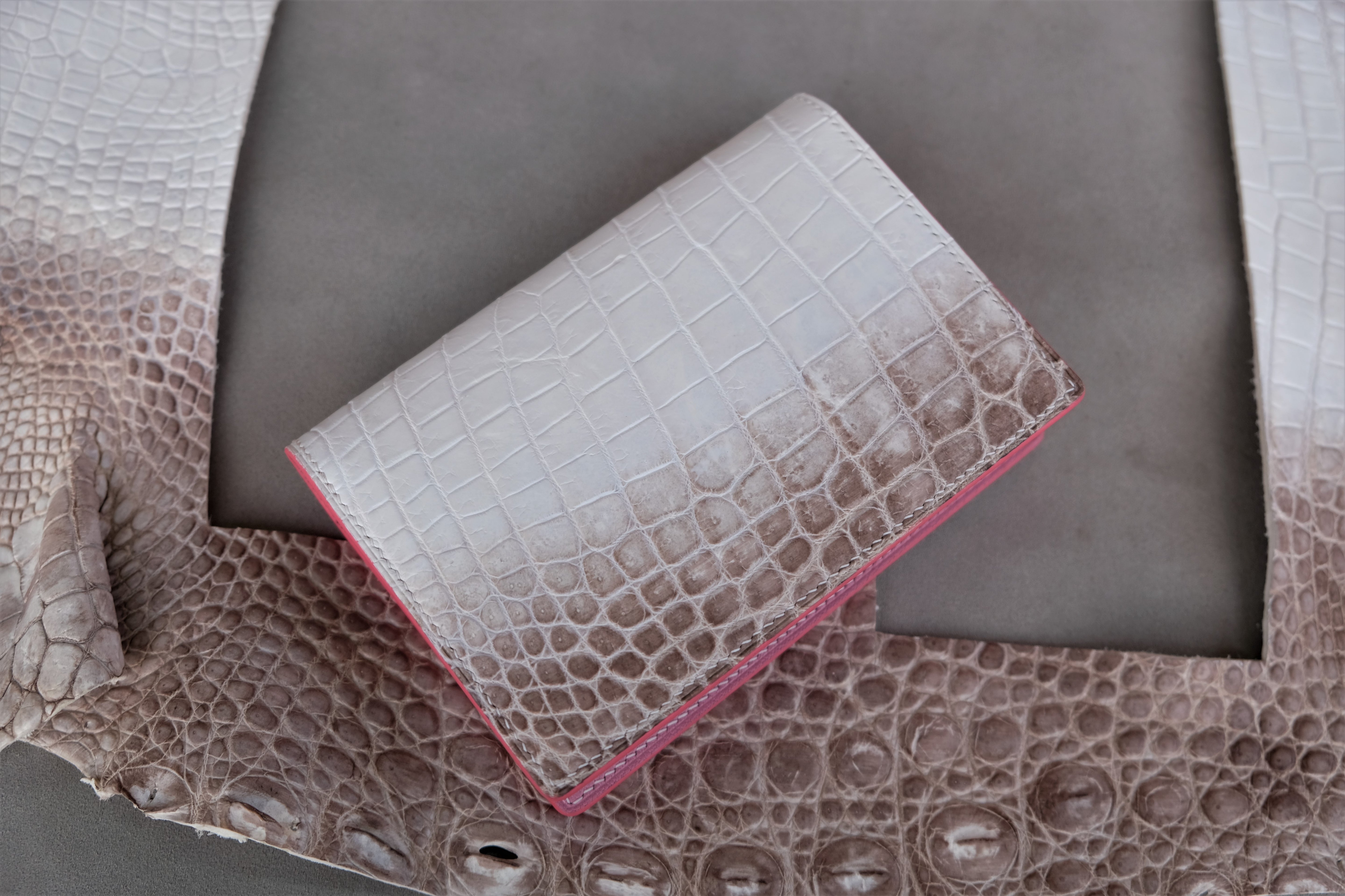 Himalayan Alligator Leather Passport Holder