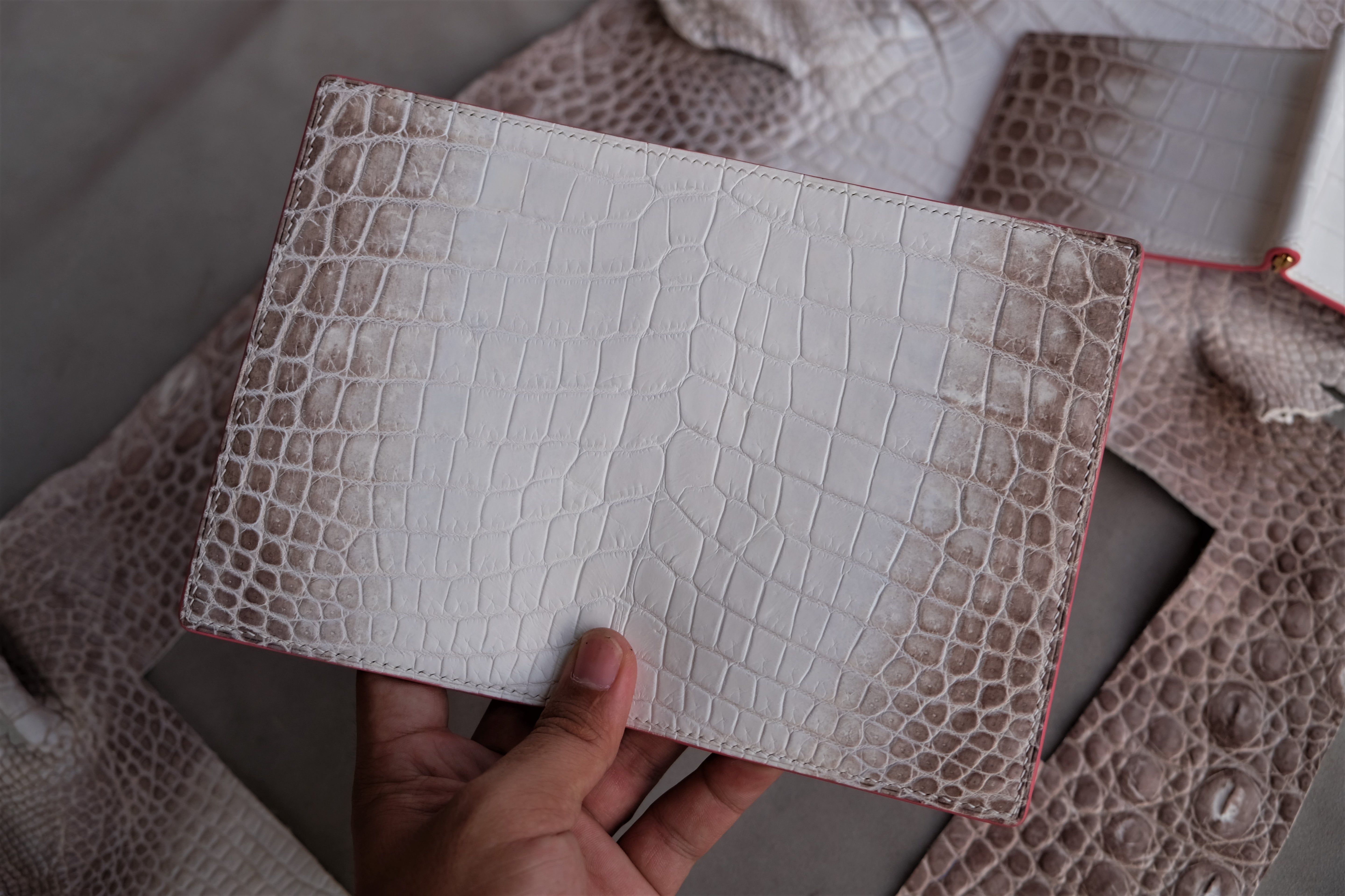Himalayan Alligator Leather Passport Holder