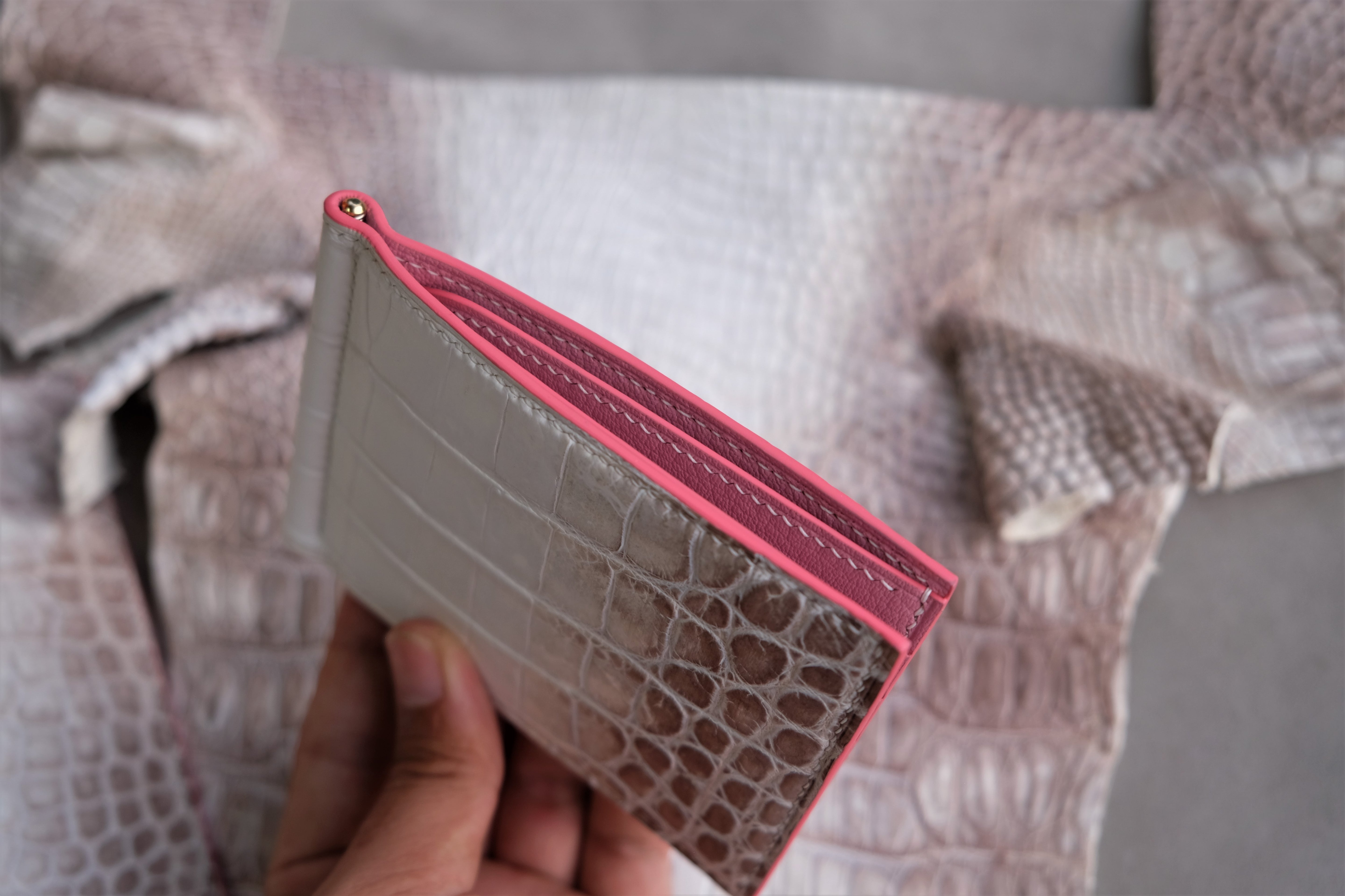 Himalaya Alligator Leather Money Clip Wallet