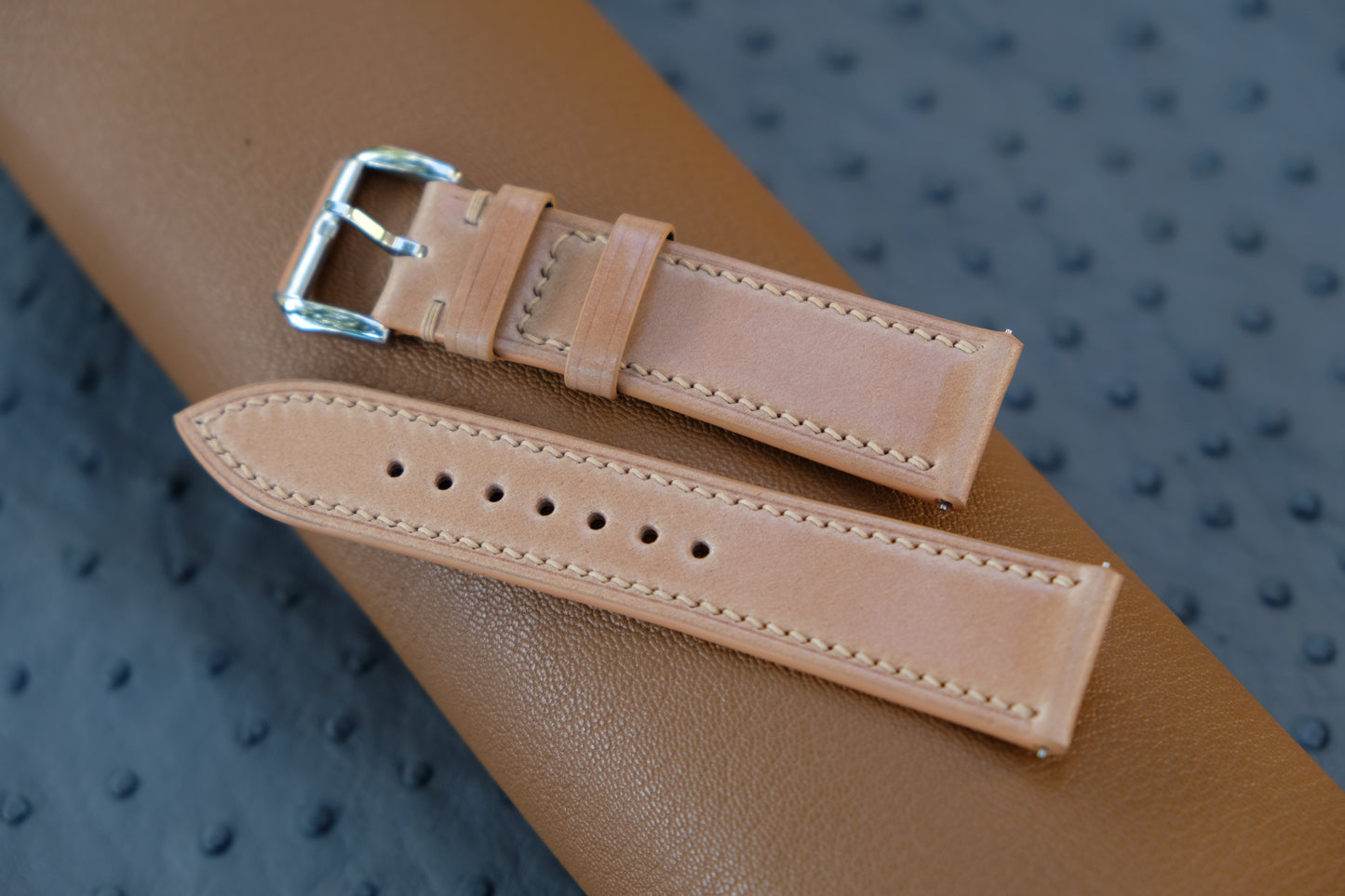 Naturally Shinki Hikaku Shell Cordovan Leather Strap