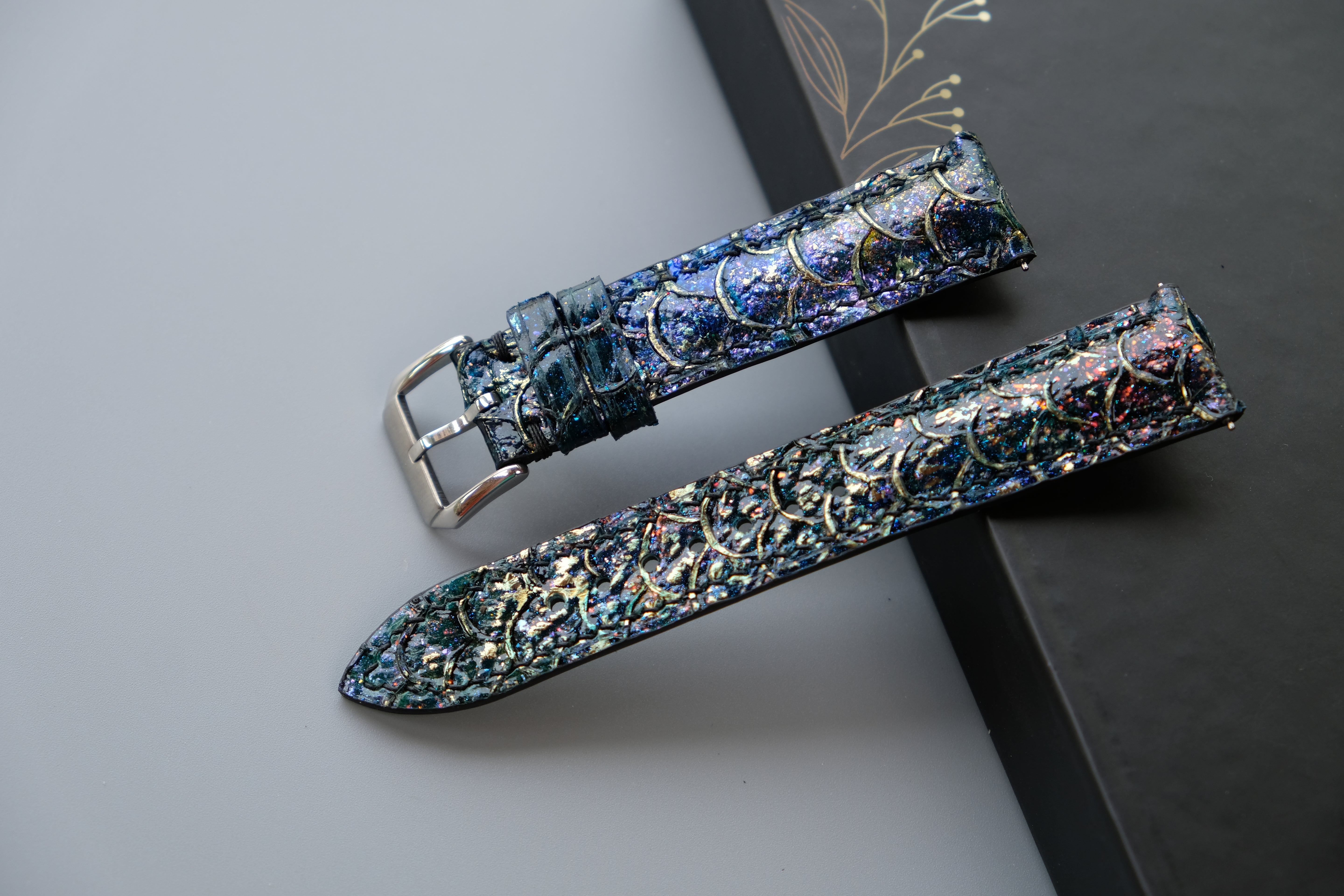 Bespoke Carp Leather Watch Strap