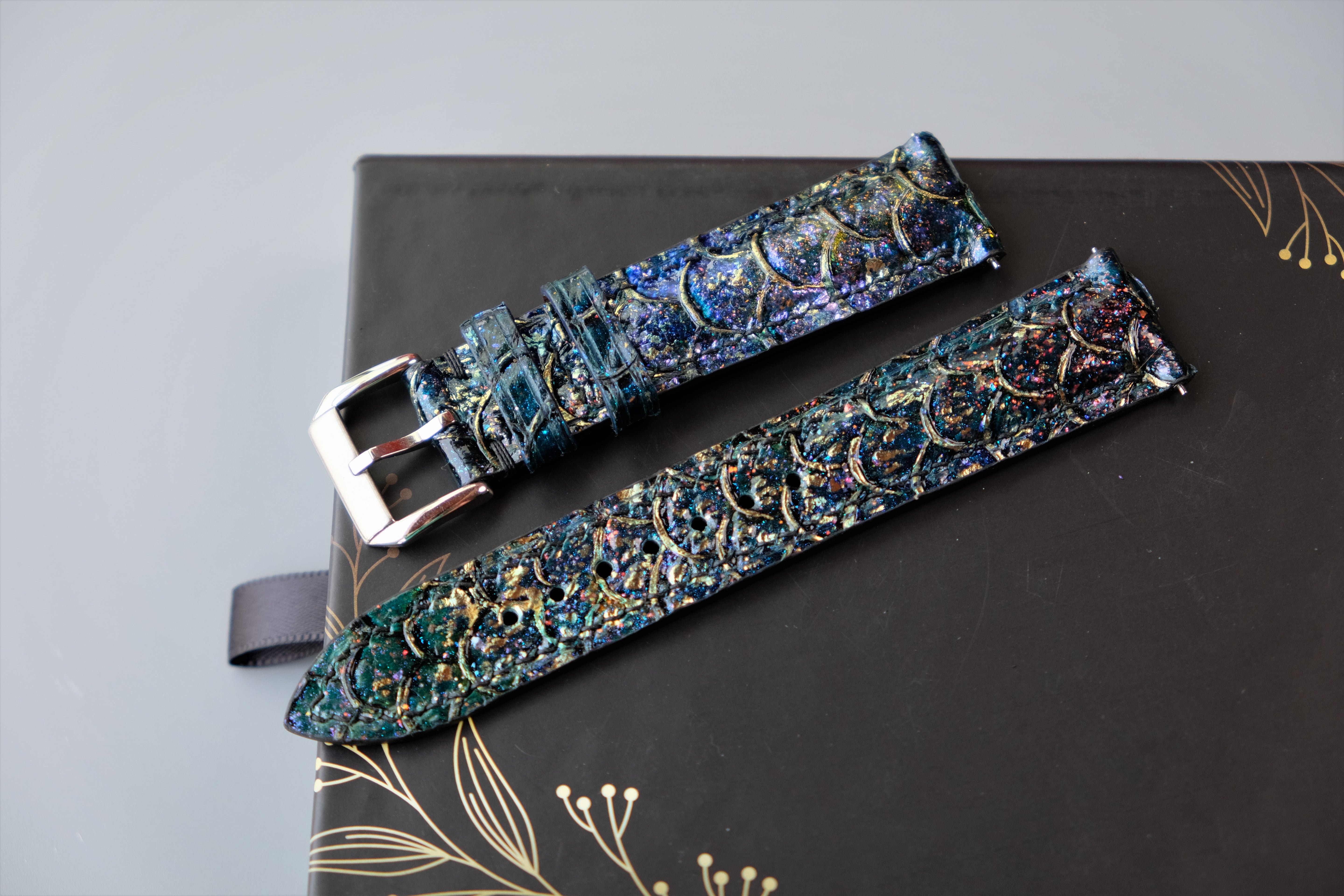 Bespoke Carp Leather Watch Strap