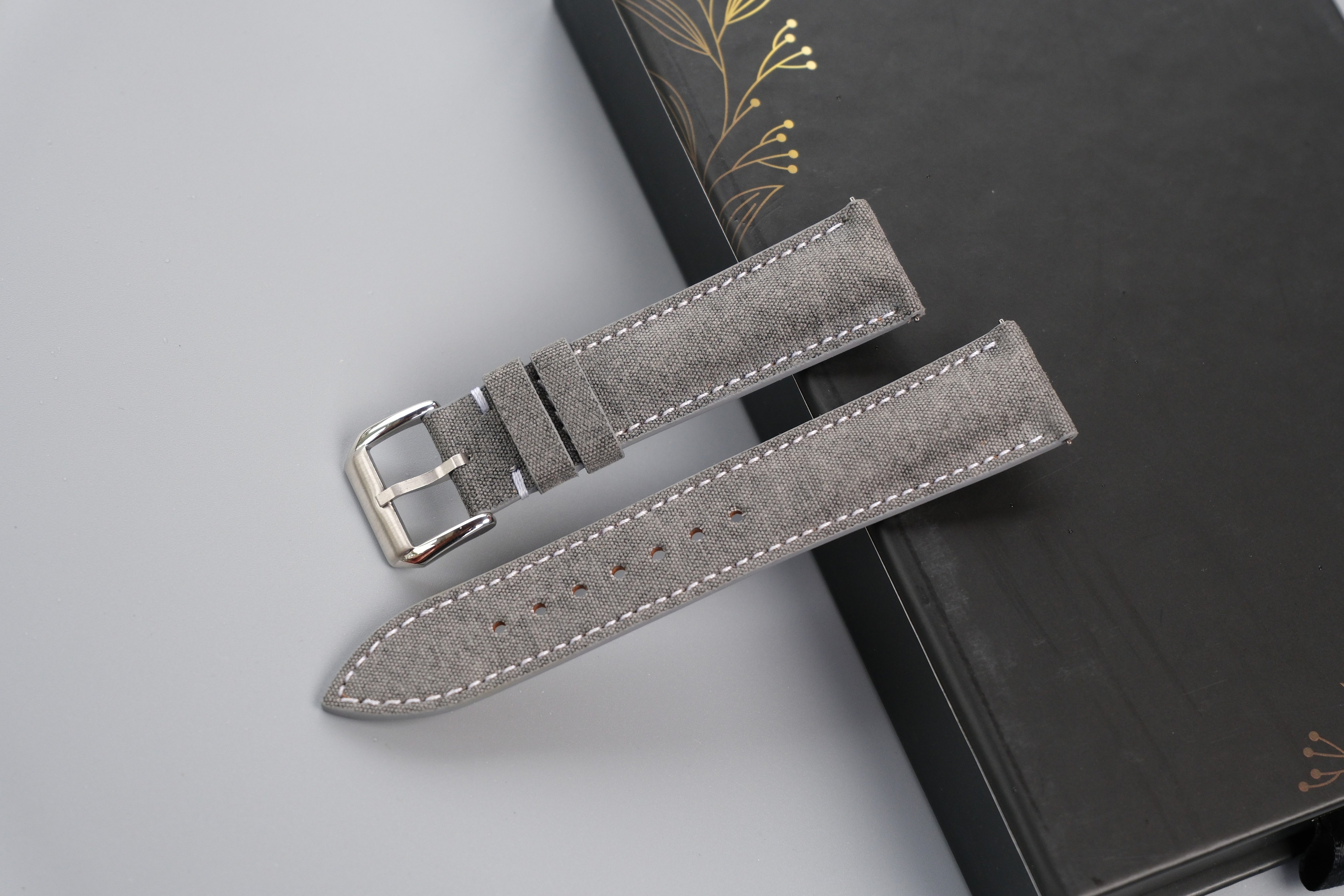 Canvas Watch Strap - Custom Size, Handmade Cotton Band 1
