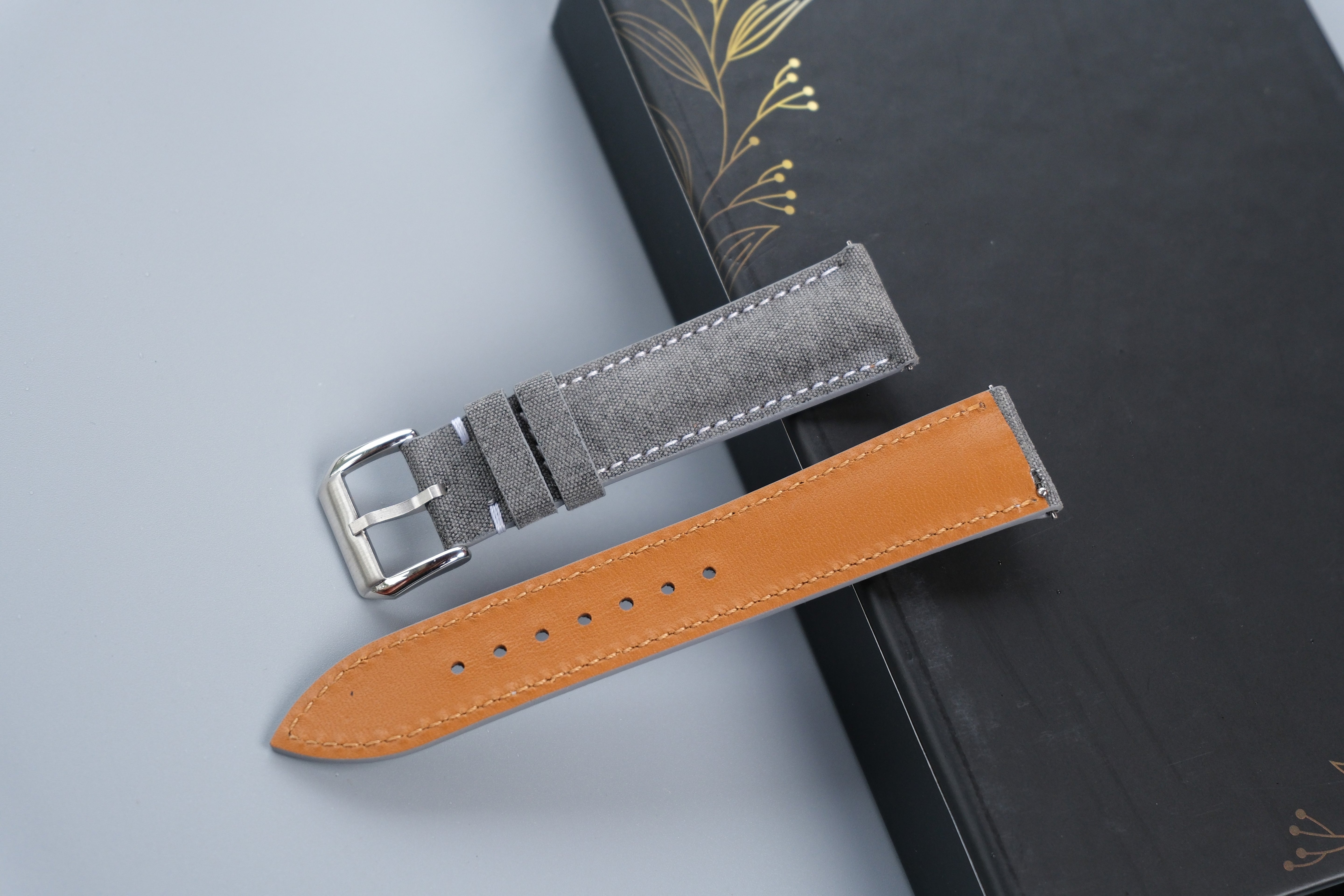Canvas Watch Strap - Custom Size, Handmade Cotton Band 1