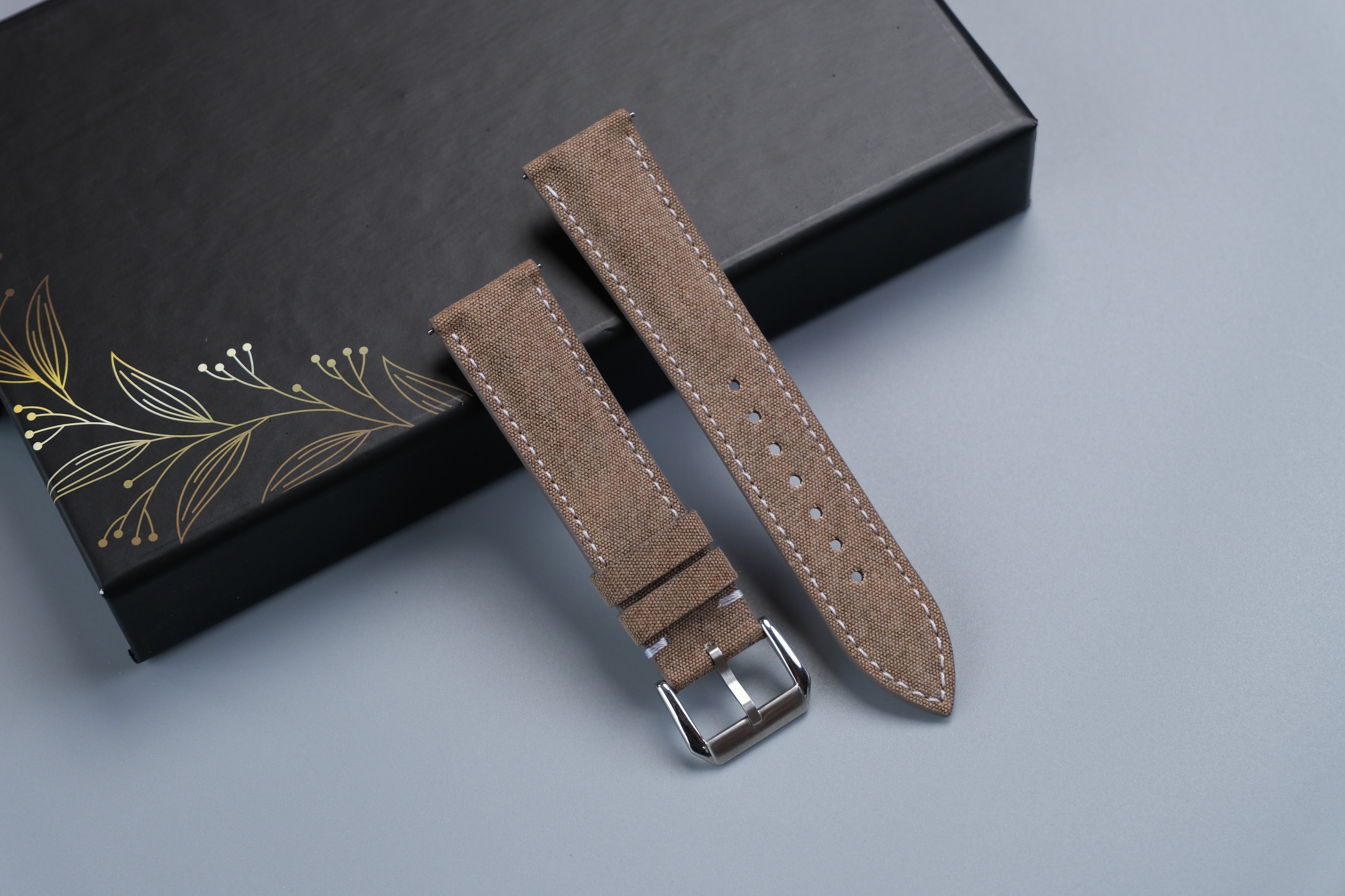 Canvas Watch Strap - Custom Size, Handmade Cotton Band 2