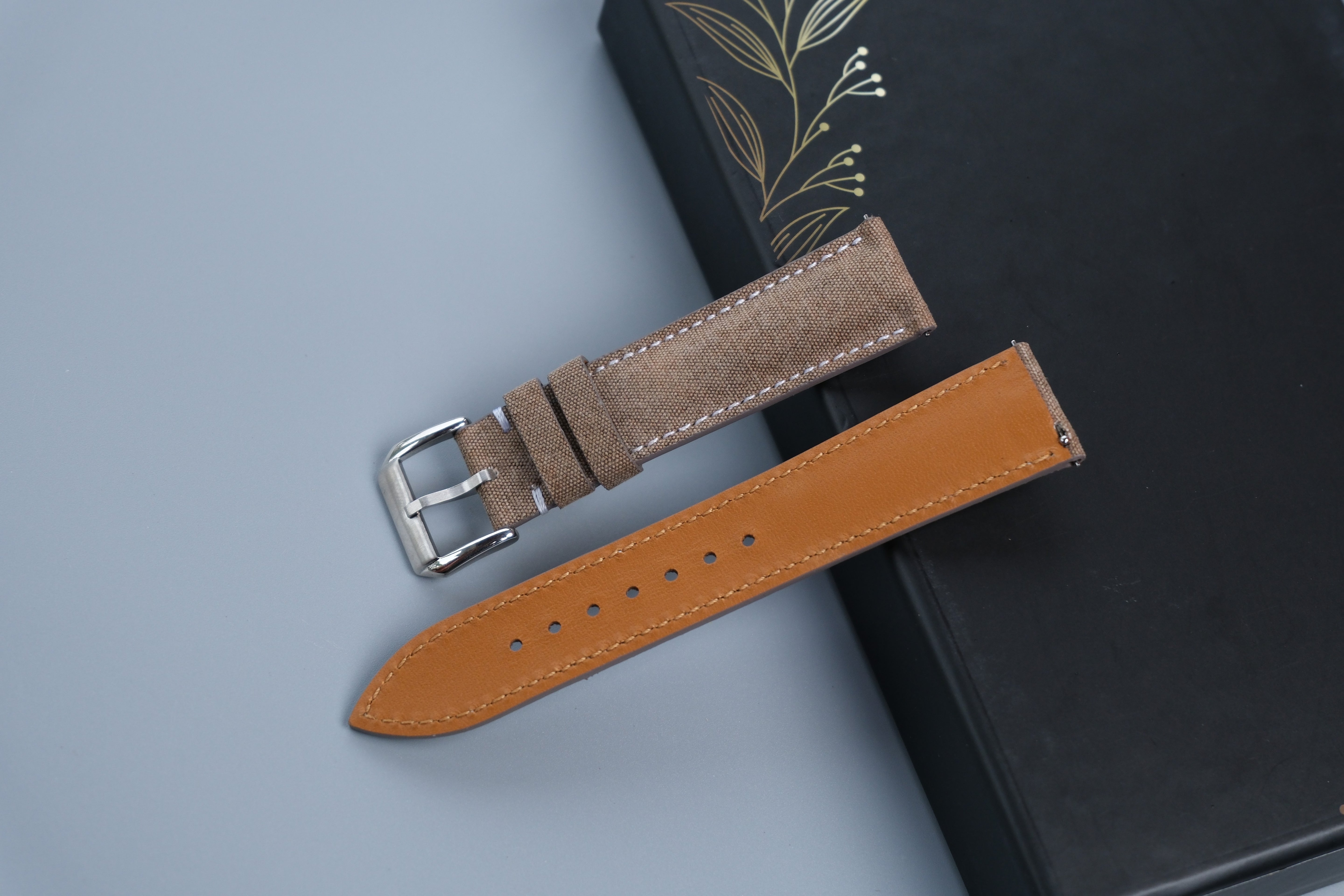 Canvas Watch Strap - Custom Size, Handmade Cotton Band 2