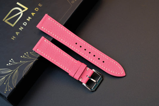 Light Pink Epsom Leather Watch Strap