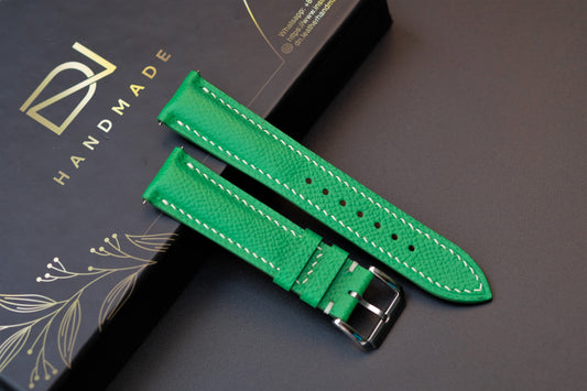 Light Green Epsom Leather Watch Strap