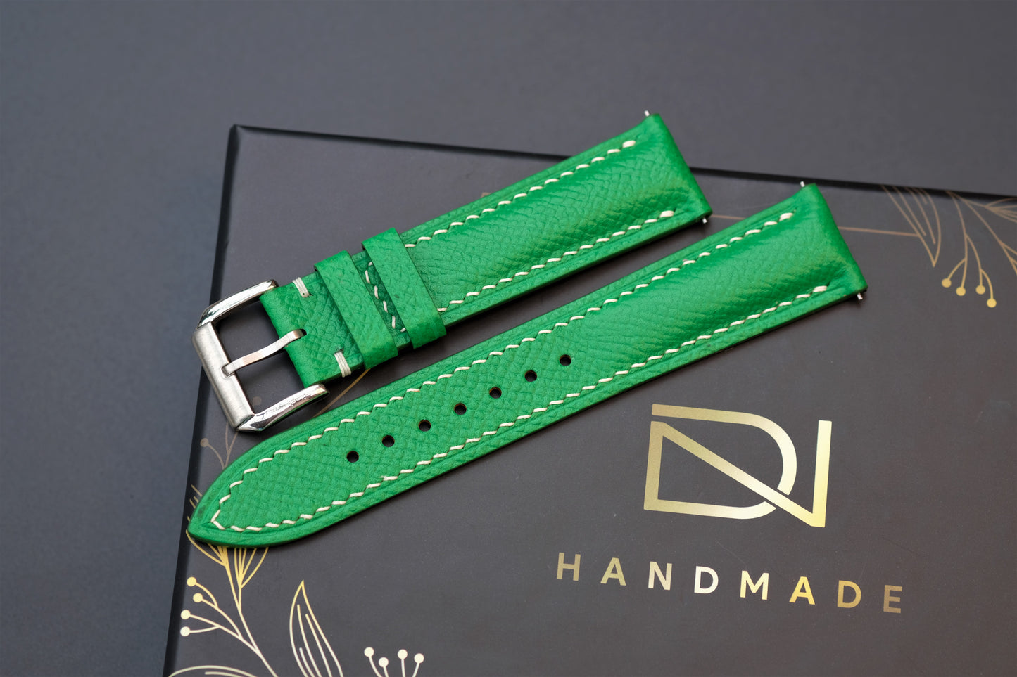 Light Green Epsom Leather Watch Strap