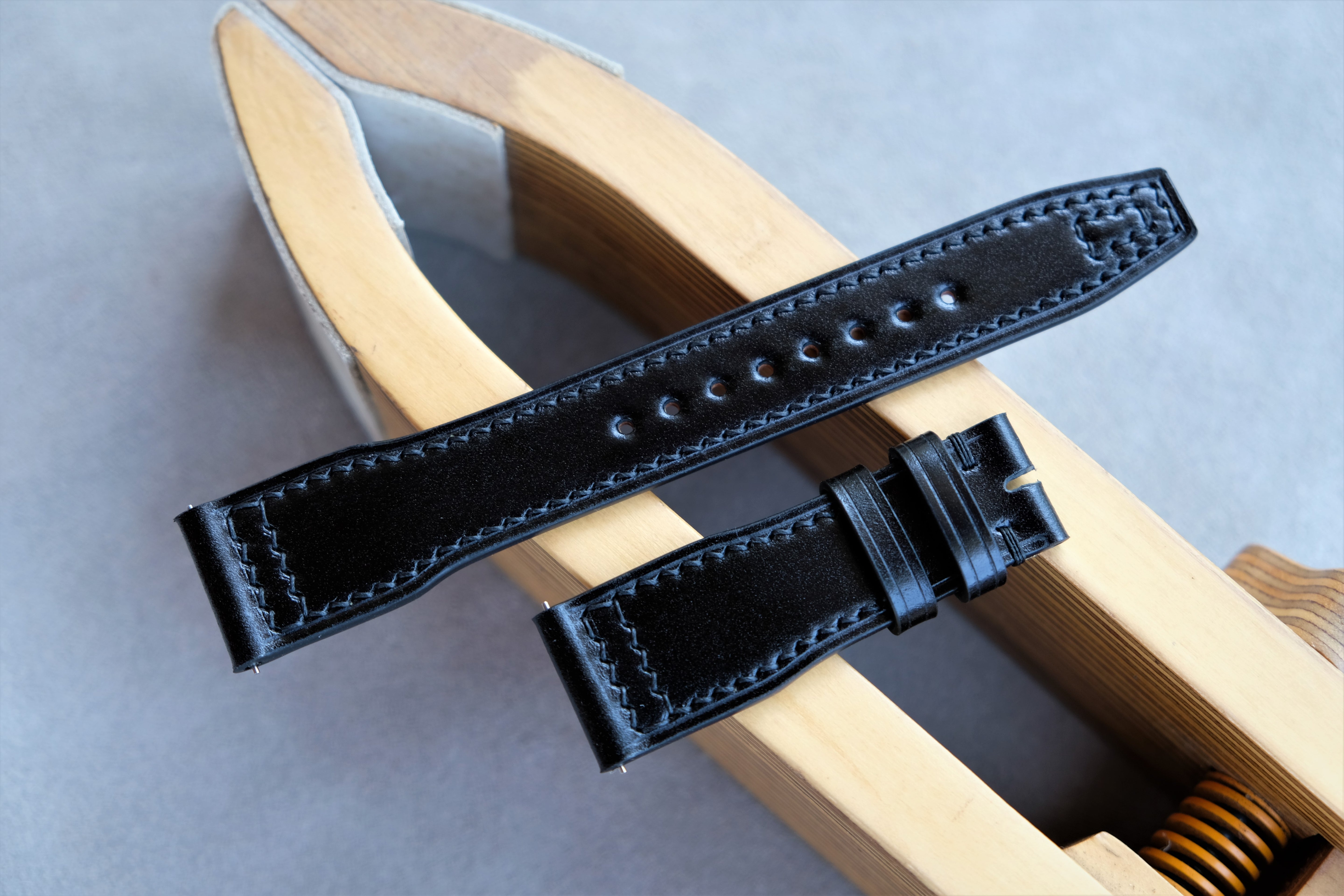 IWC Watch Strap, Black Shell Cordovan Watch Strap