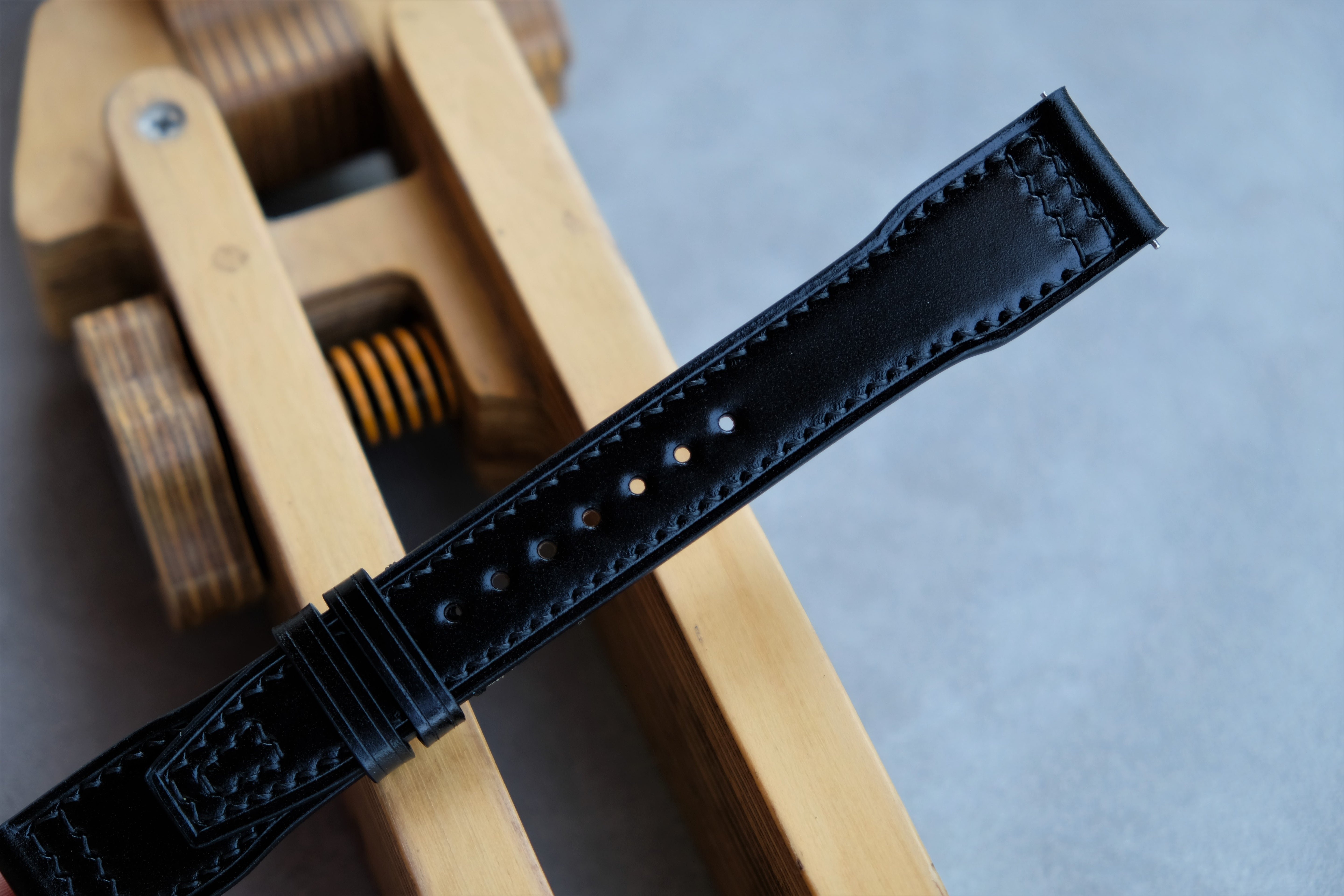 IWC Watch Strap, Black Shell Cordovan Watch Strap