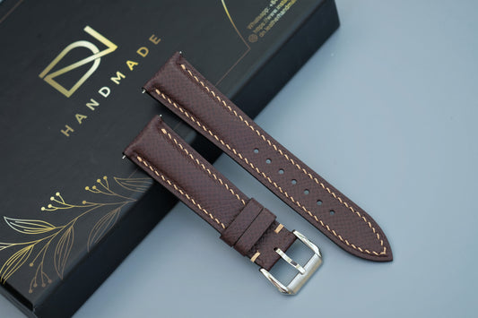 Reddish Brown Epsom Leather Watch Strap