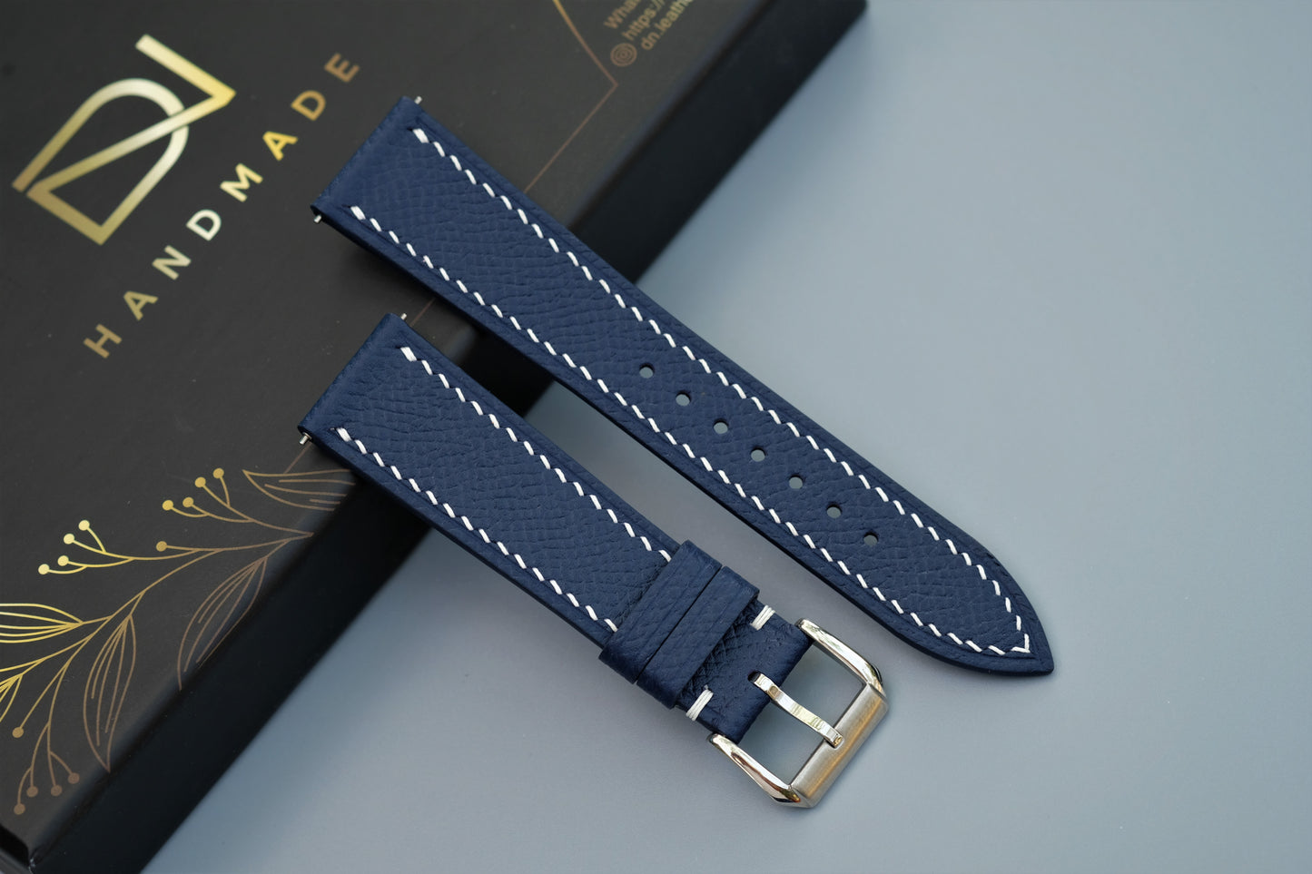 Navy Blue Epsom Watch Strap