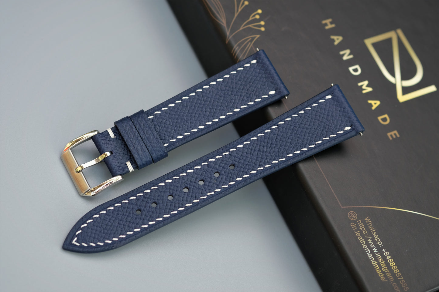 Navy Blue Epsom Watch Strap