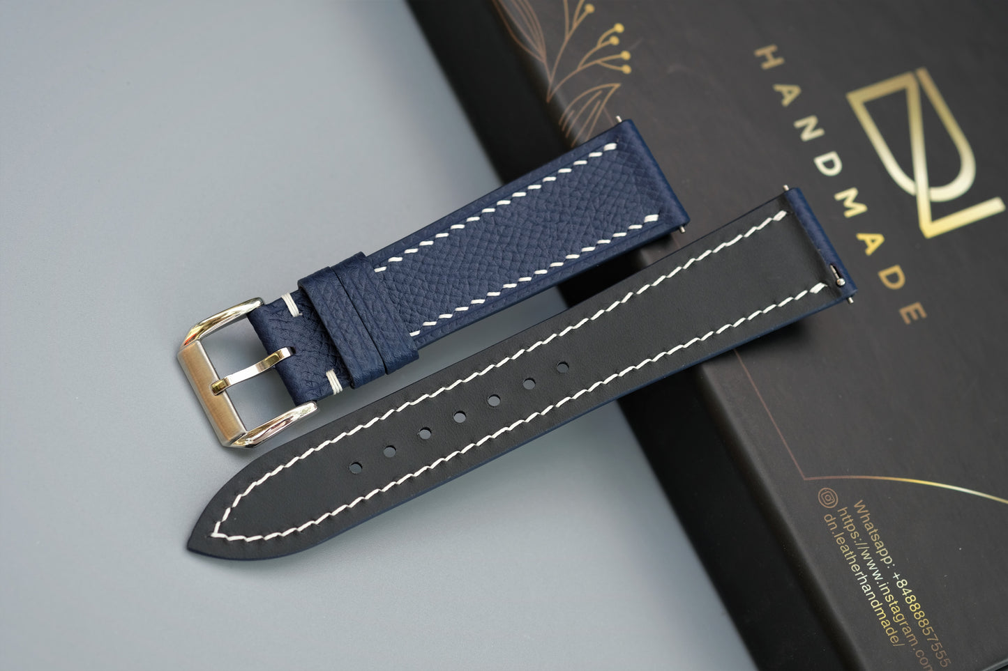 Navy Blue Epsom Watch Strap