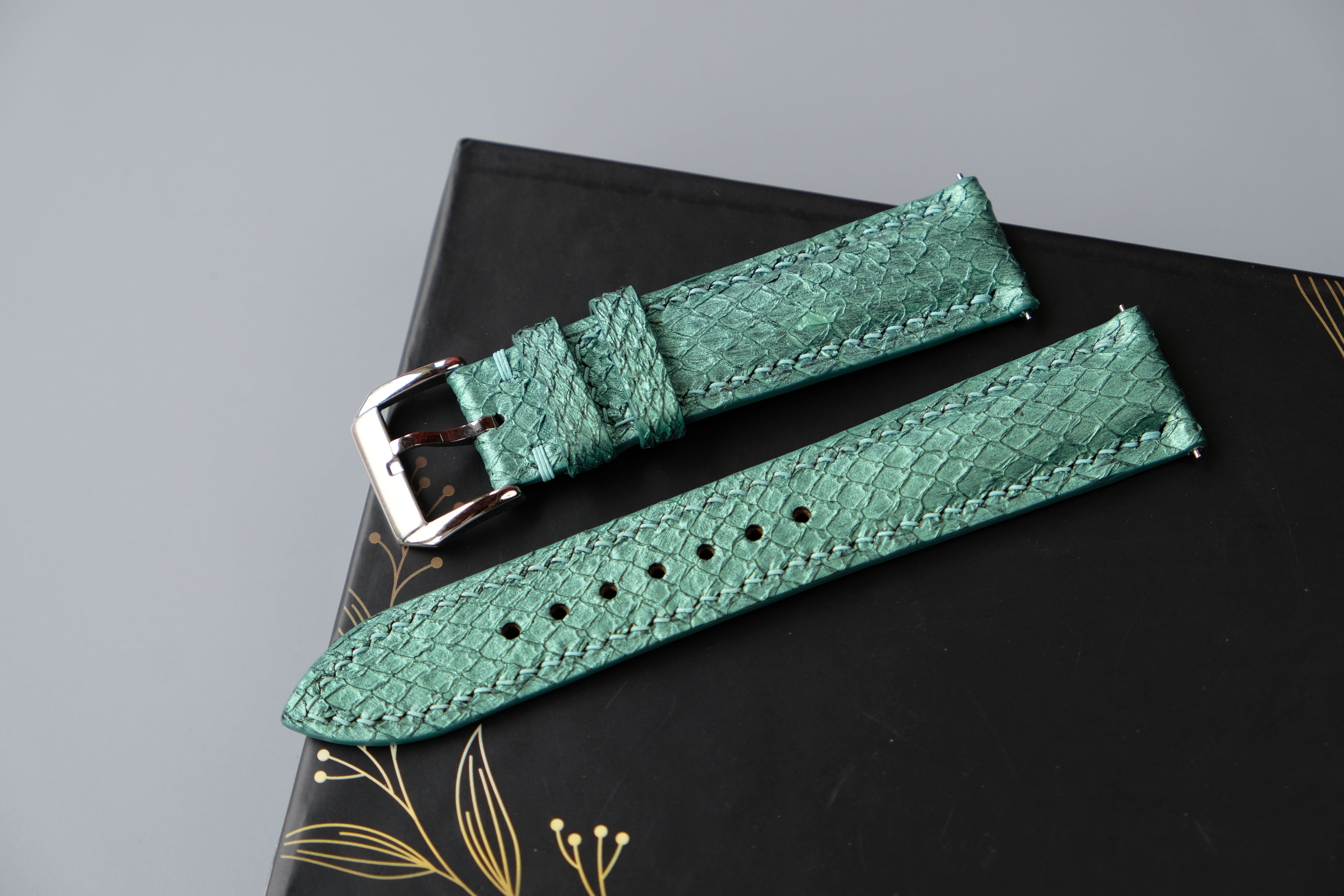 Salmon Leather Watch Strap – Custom Sizes 10mm to 26mm