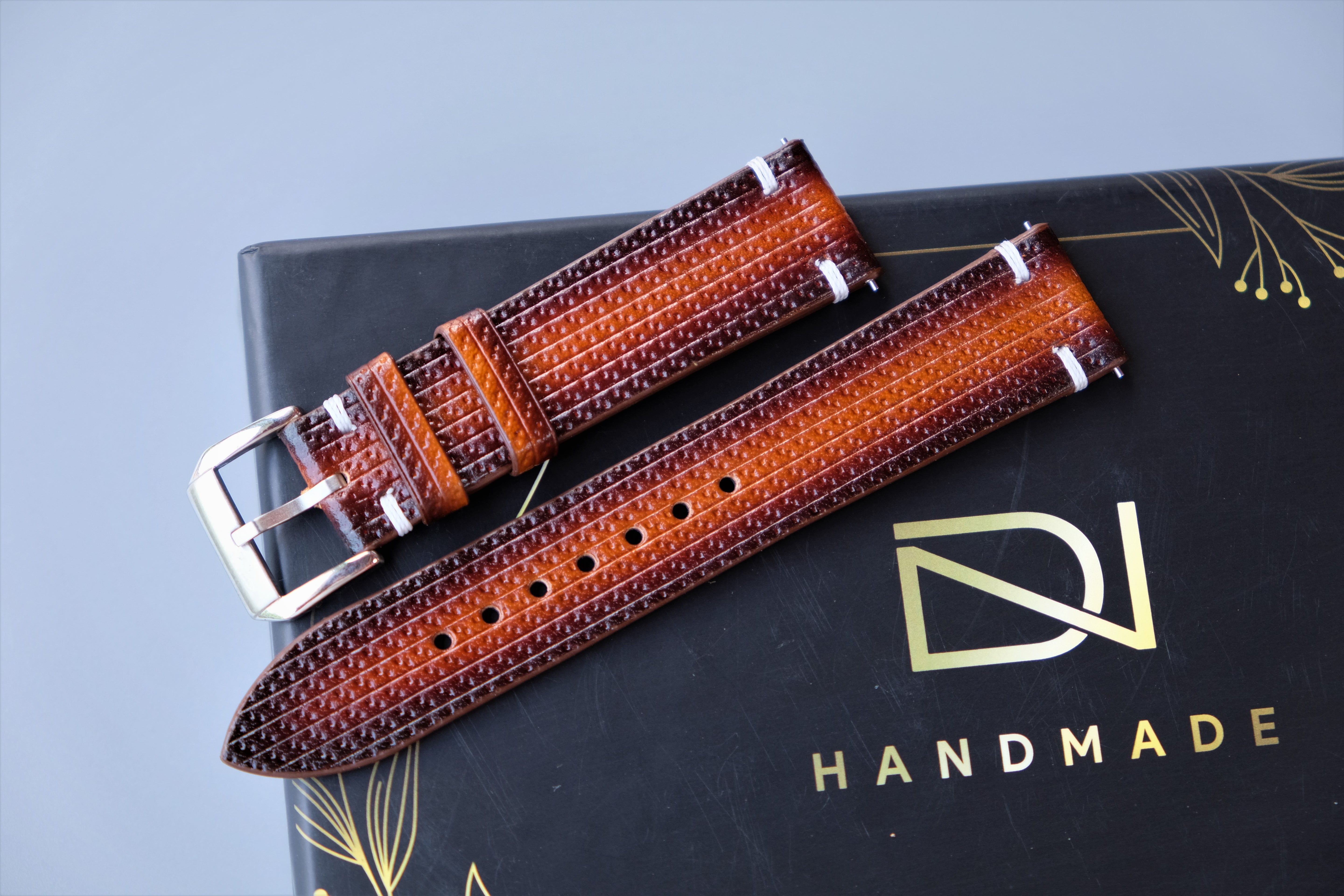 Light Brown Veg-Tan Leather Watch Strap