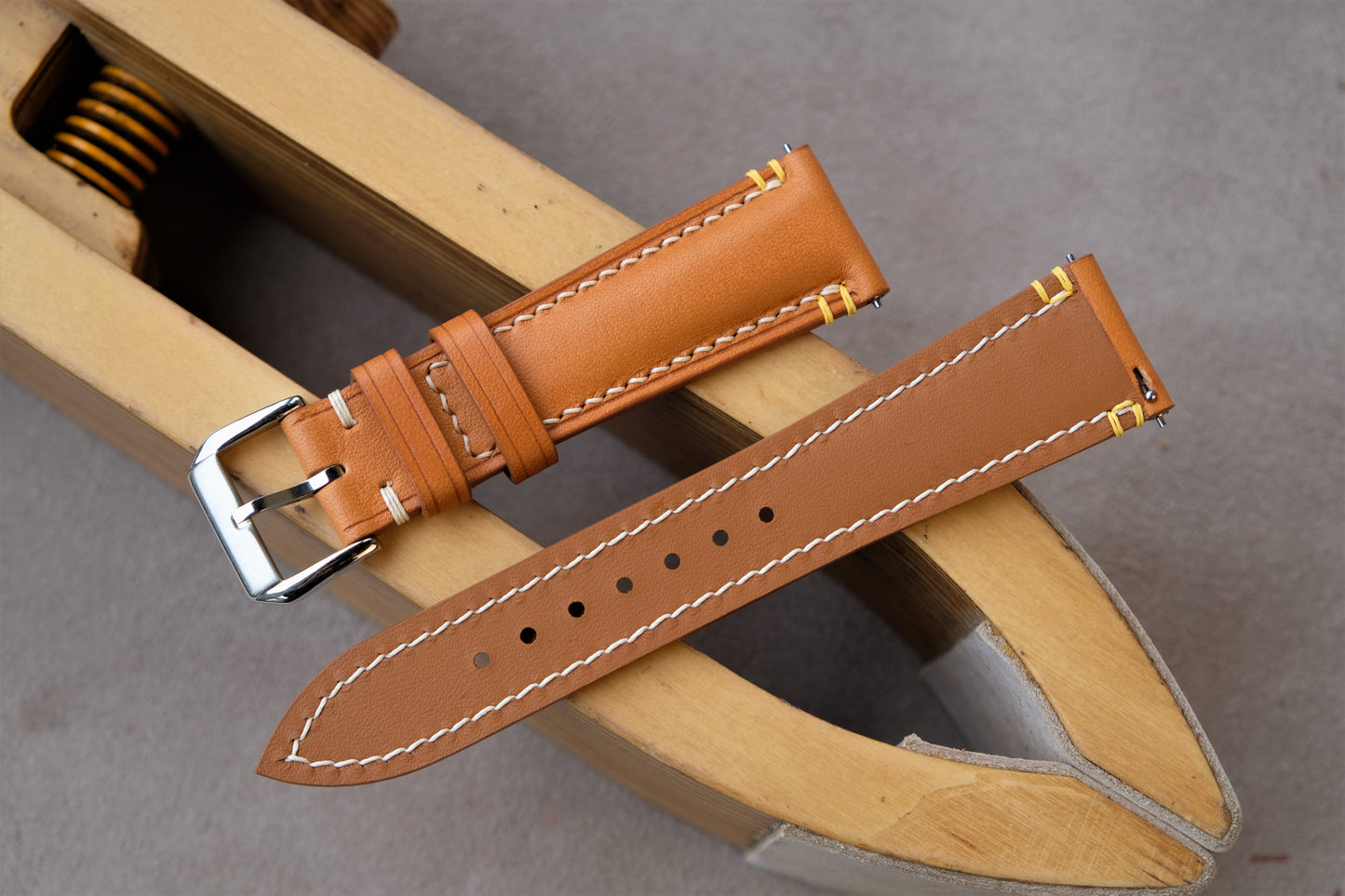 Tan Buttero Leather Watch Strap