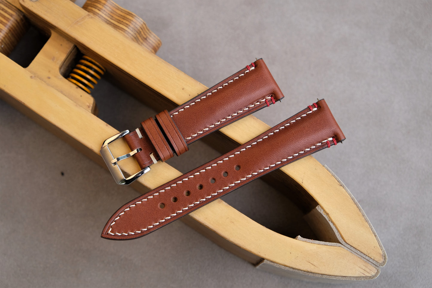 Brown Buttero Leather Watch Strap