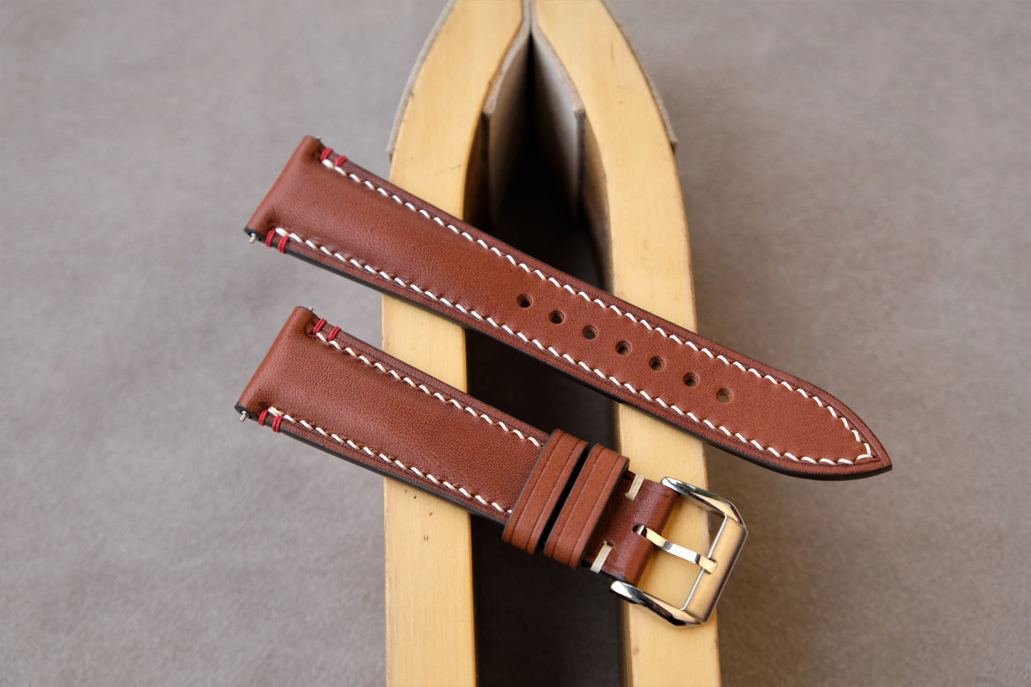 Brown Buttero Leather Watch Strap