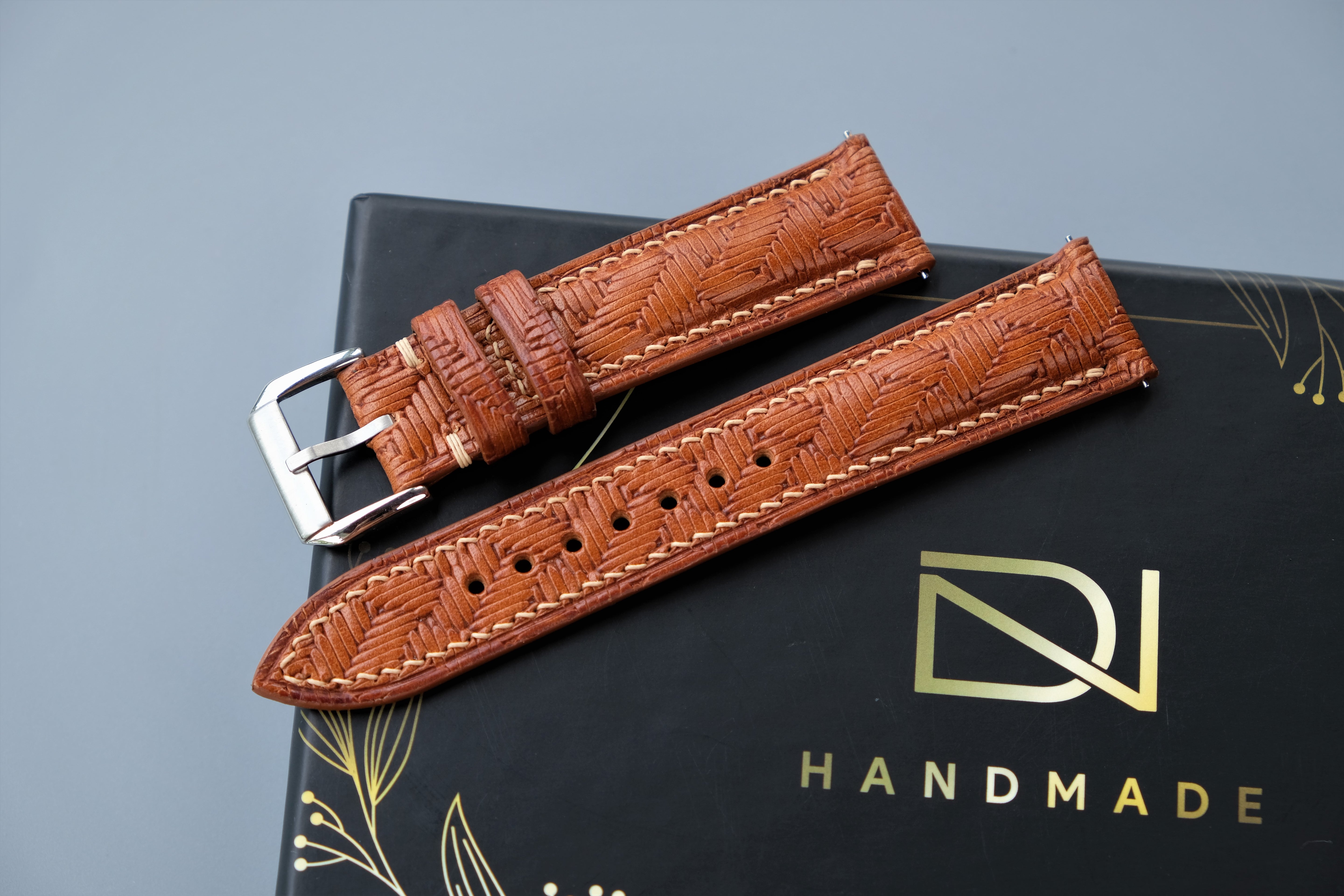 Light Brown Calf Leather Watch Strap