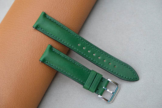 Green BUTTERO Leather Watch Strap