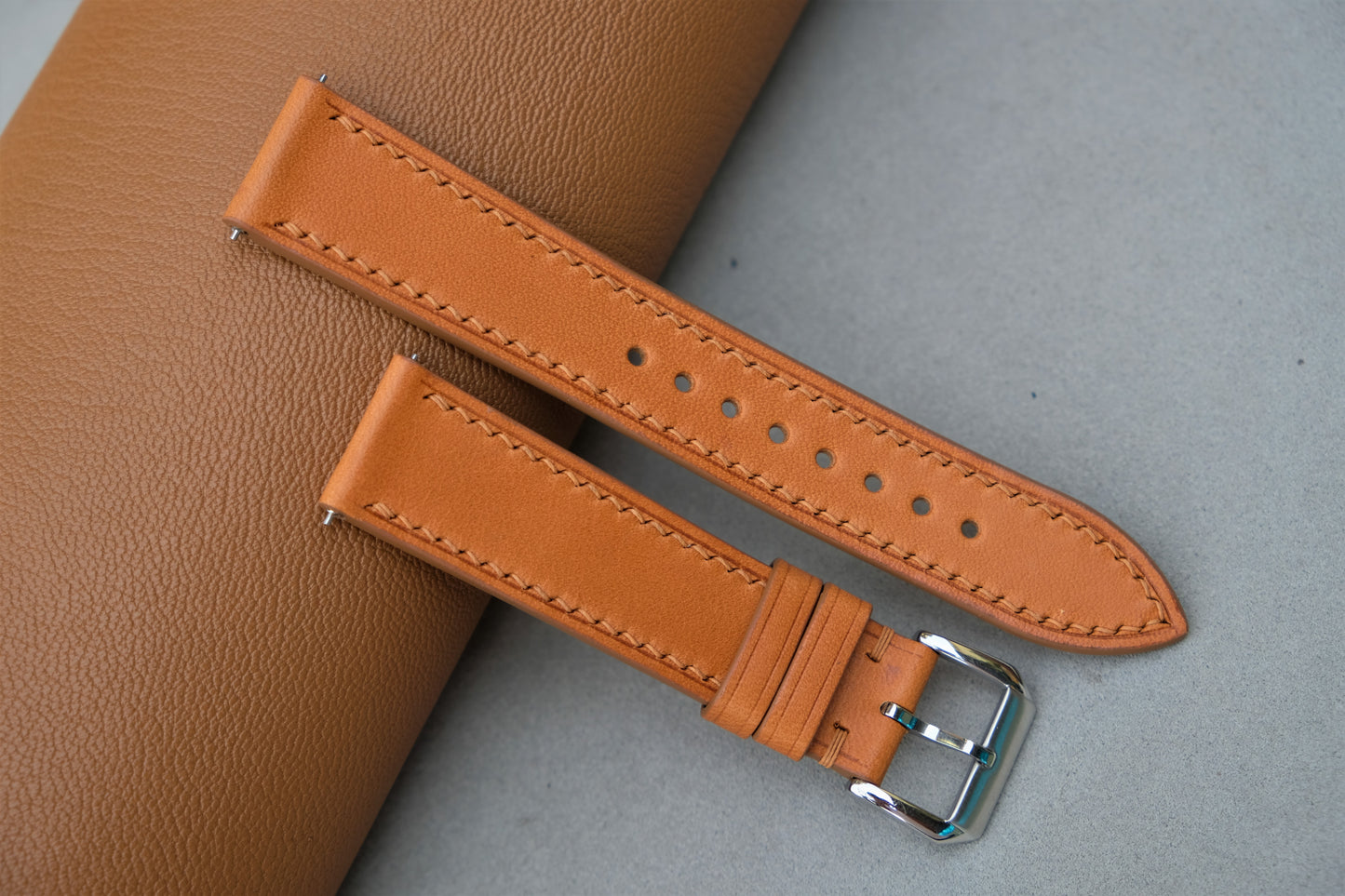 Tan Buttero Leather Watch Strap