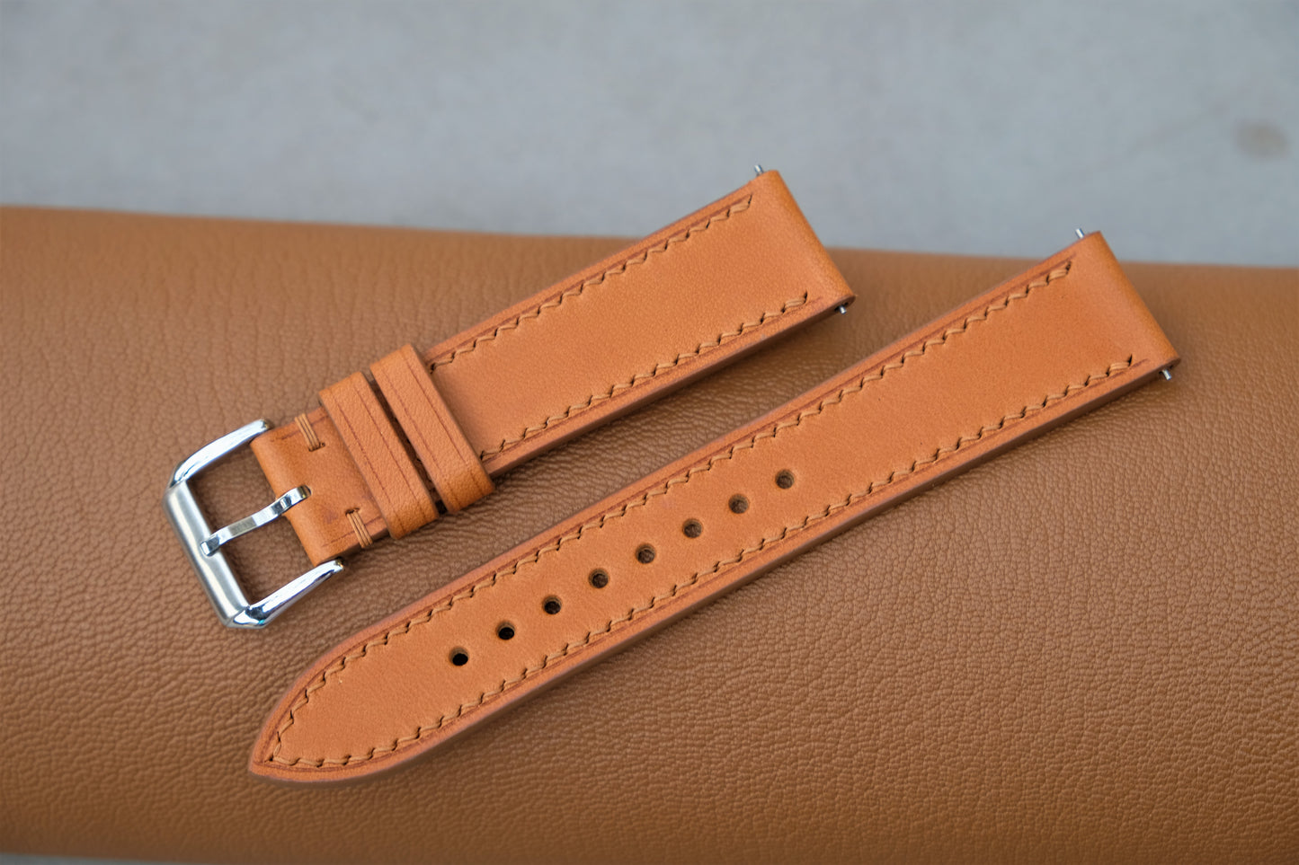 Tan Buttero Leather Watch Strap